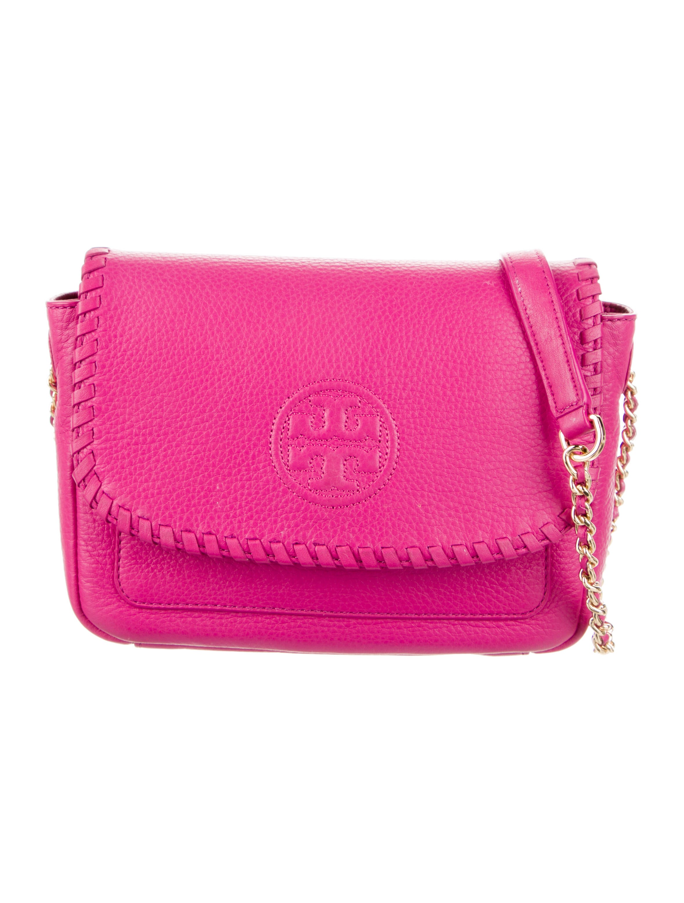Tory Burch Leather Crossbody Bag Pink Shoulder Bags, Handbags