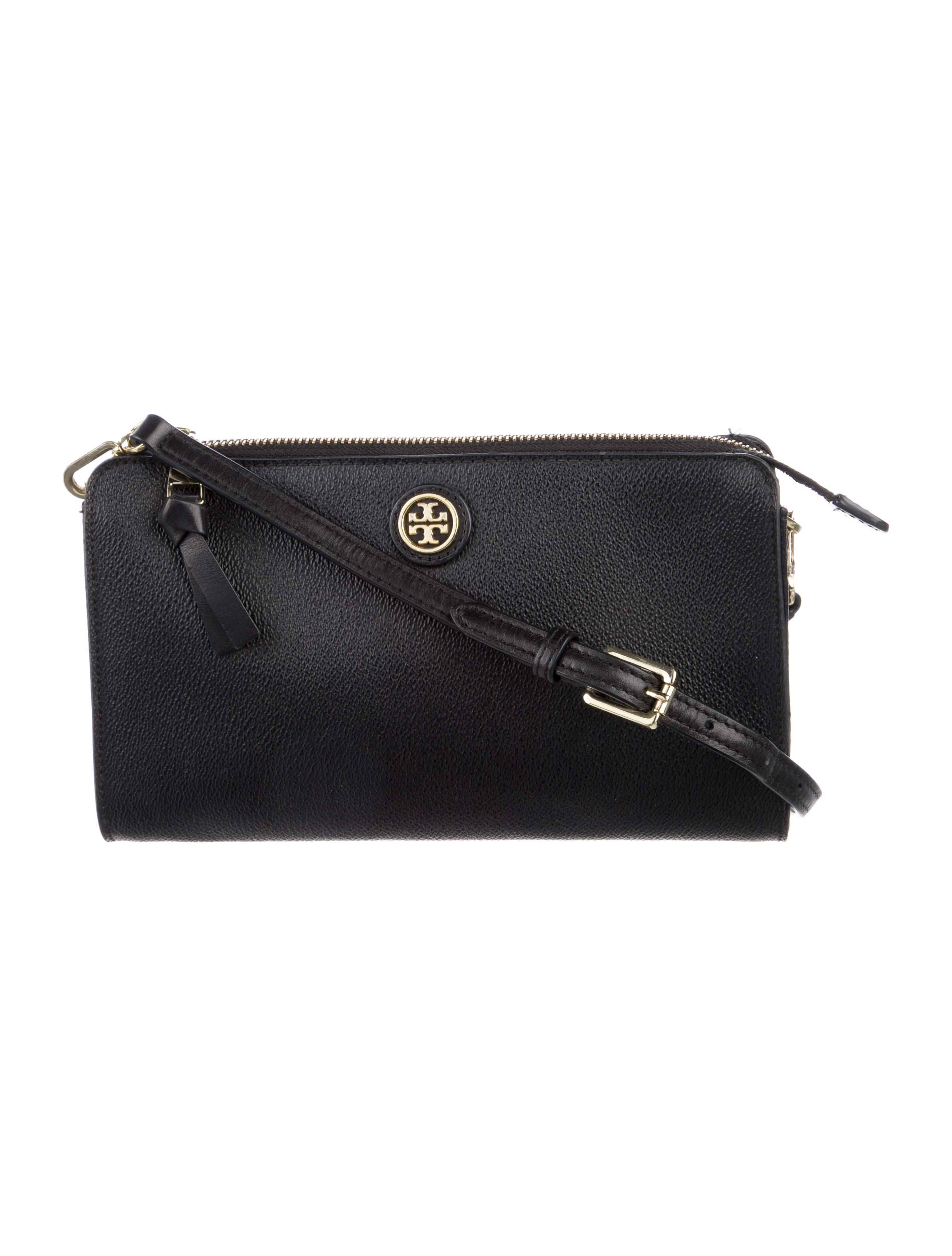 Tory Burch Grained Leather Crossbody Bag Black Crossbody Bags