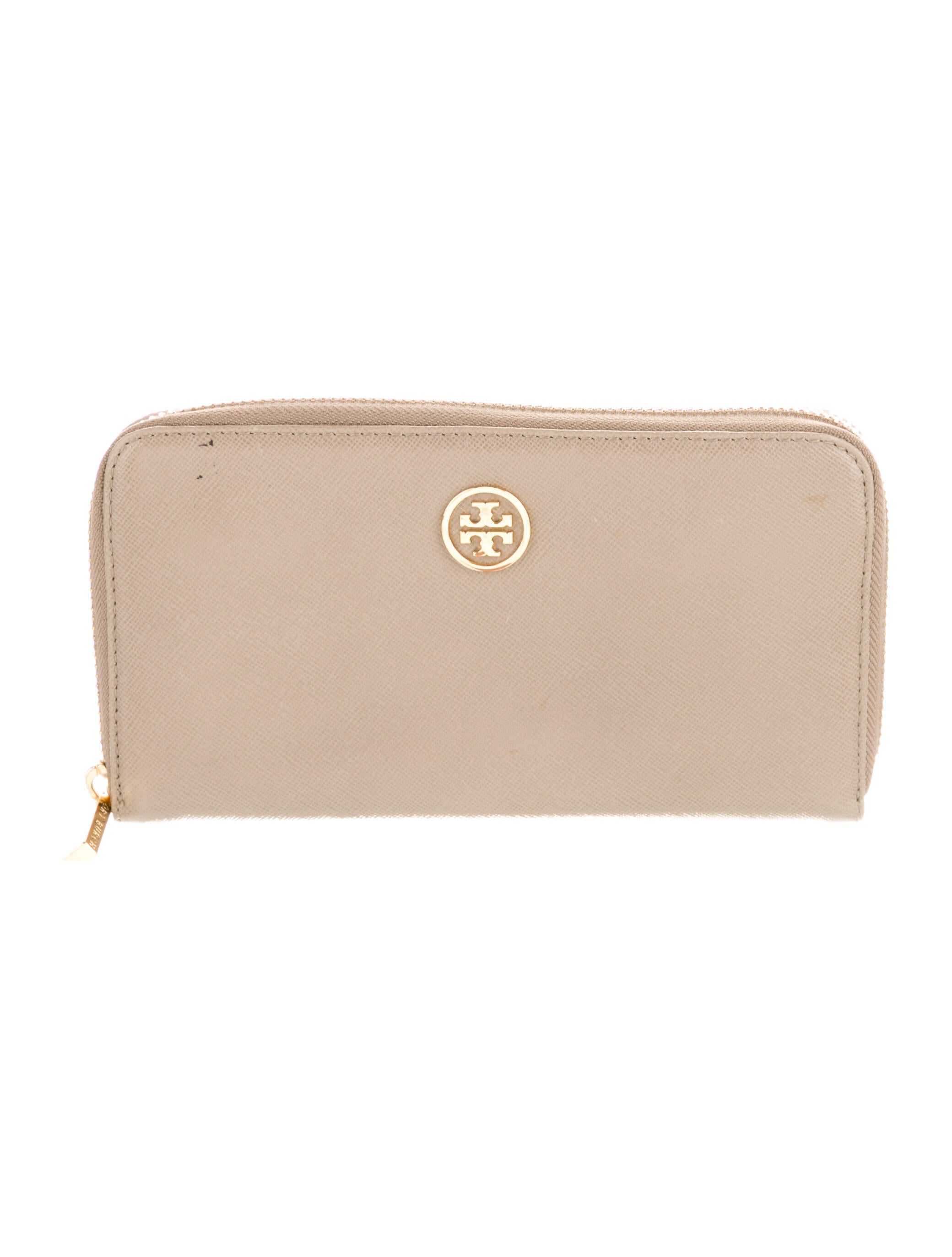 Tory Burch Leather Continental Wallet Neutrals Wallets, Accessories