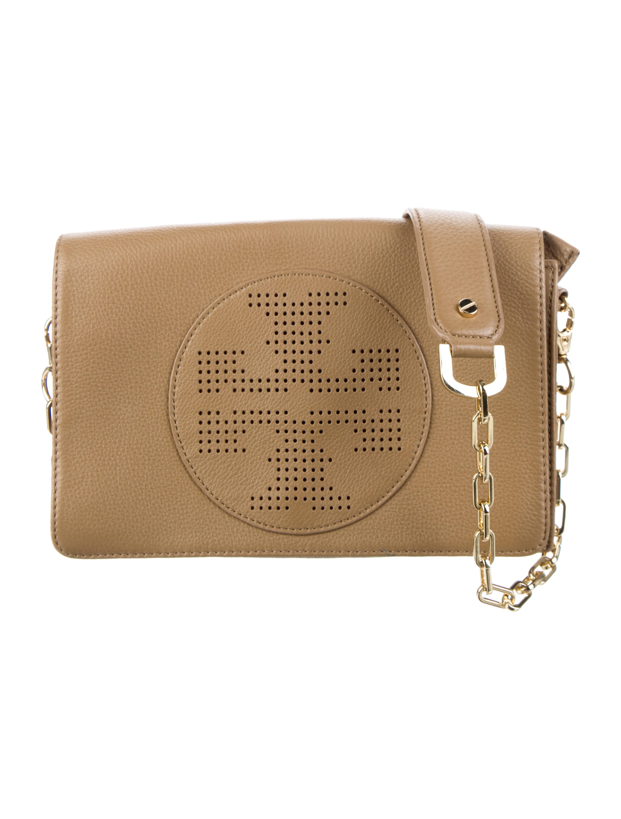 Tory Burch ChainLink Crossbody Bag Brown Crossbody Bags, Handbags