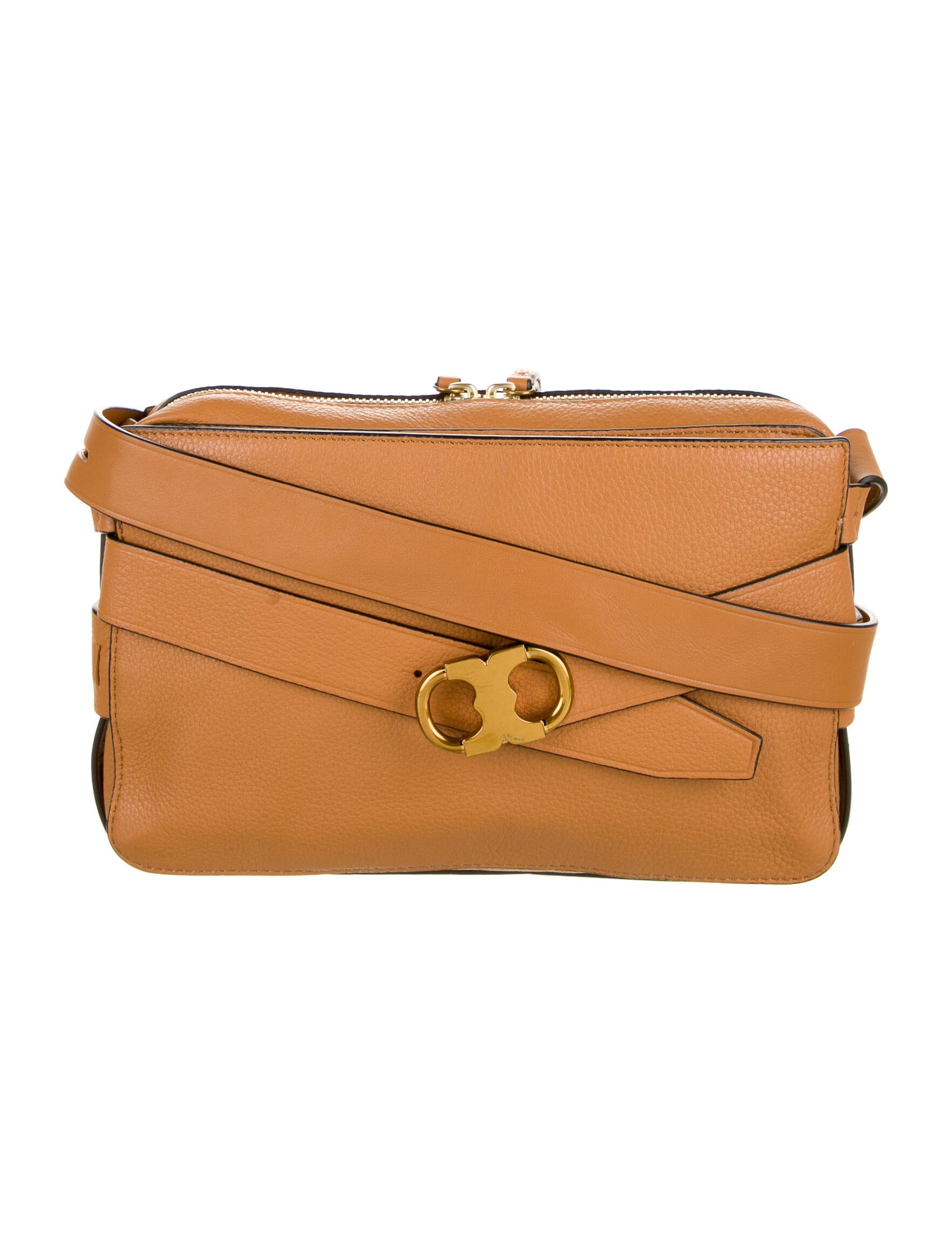 Tory Burch Louiisa Messenger Bag Brown Crossbody Bags, Handbags