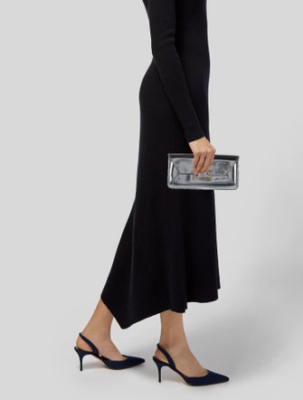 Tory Burch Silver Clutch