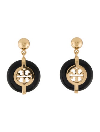 Tory Burch Resin Logo Drop Earrings