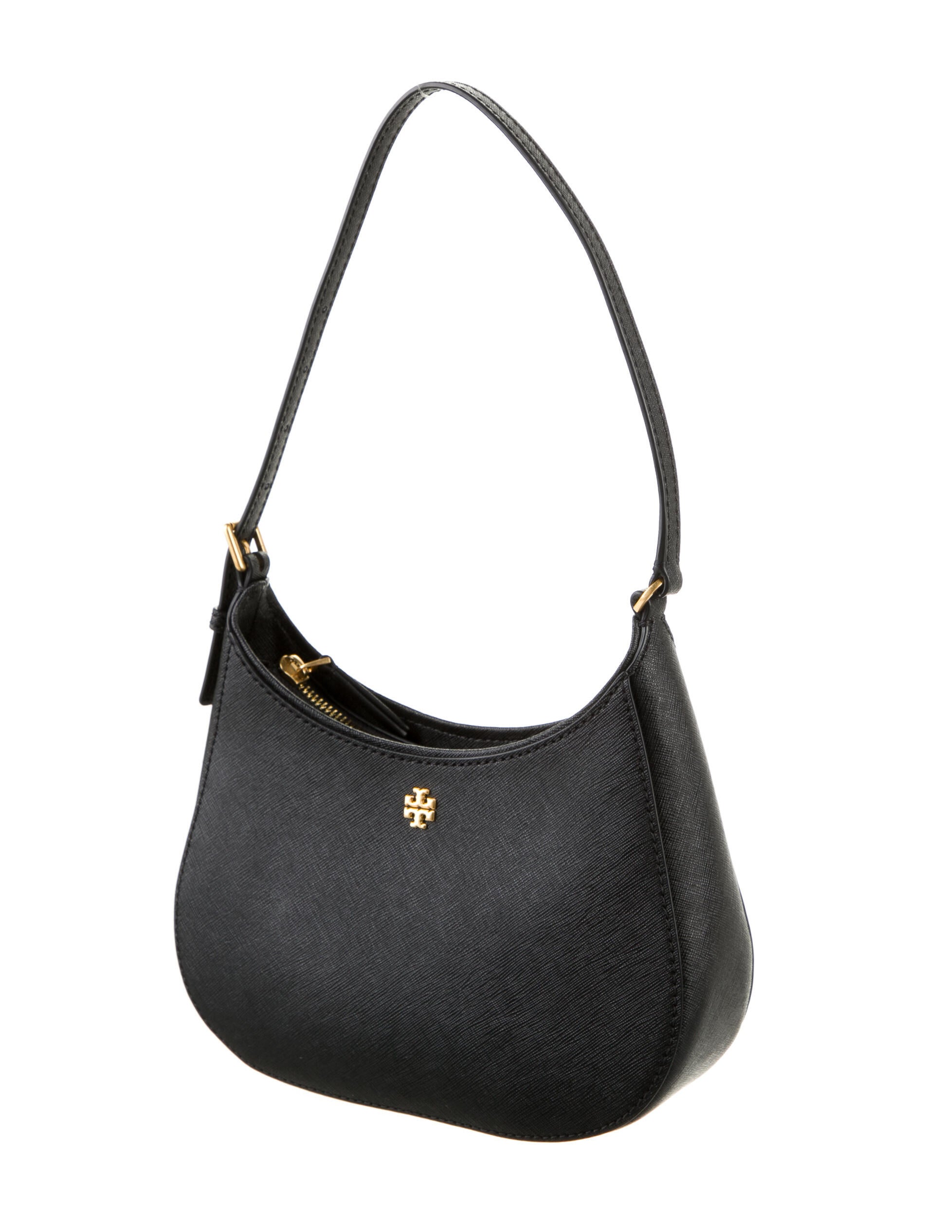 バッグ Tory Burch Emerson Zip Shoulder Bag Tory Burch Emerson Zip Shoulder Bag - Black Shoulder Bags