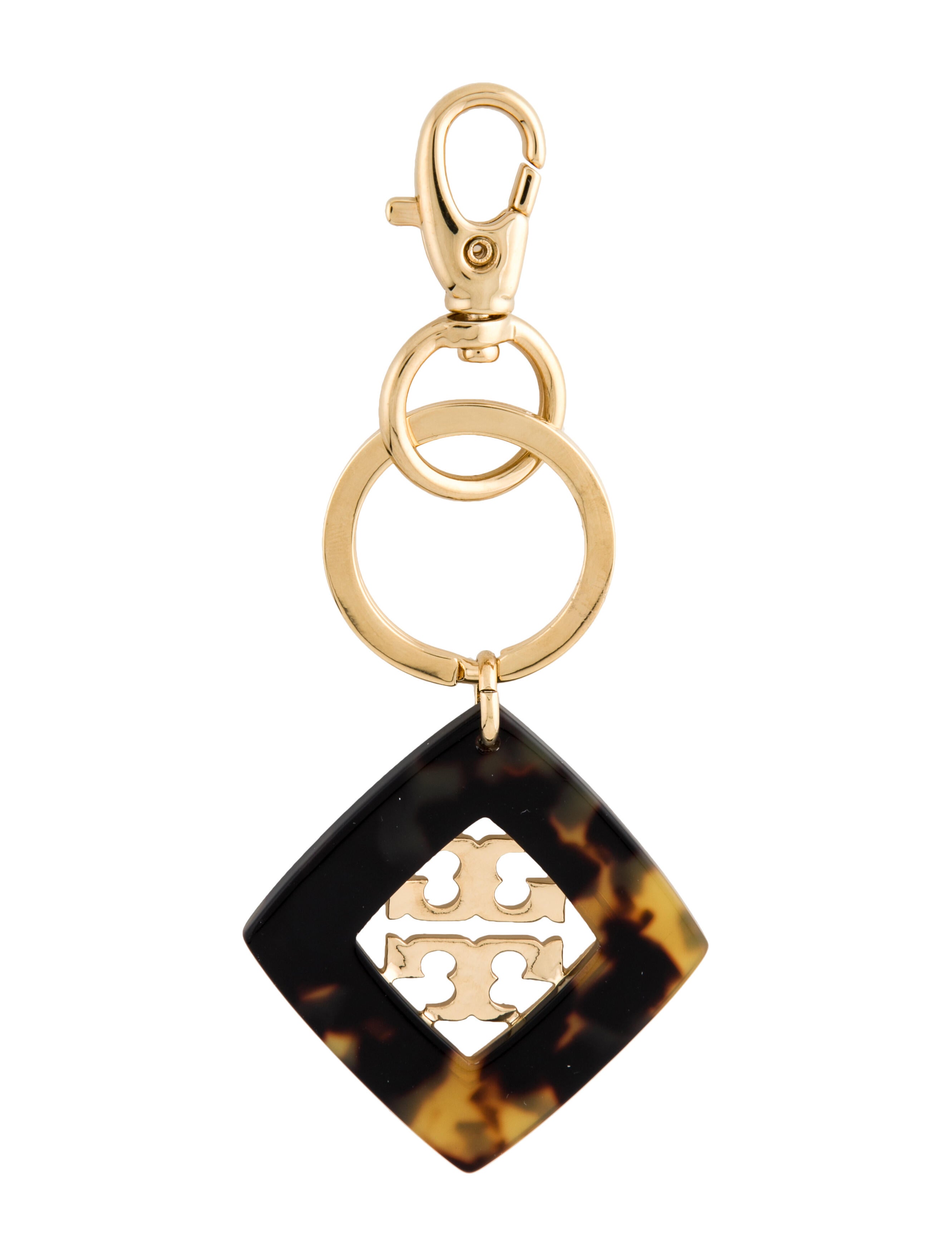 Tory Burch Tortoise Print Keychain