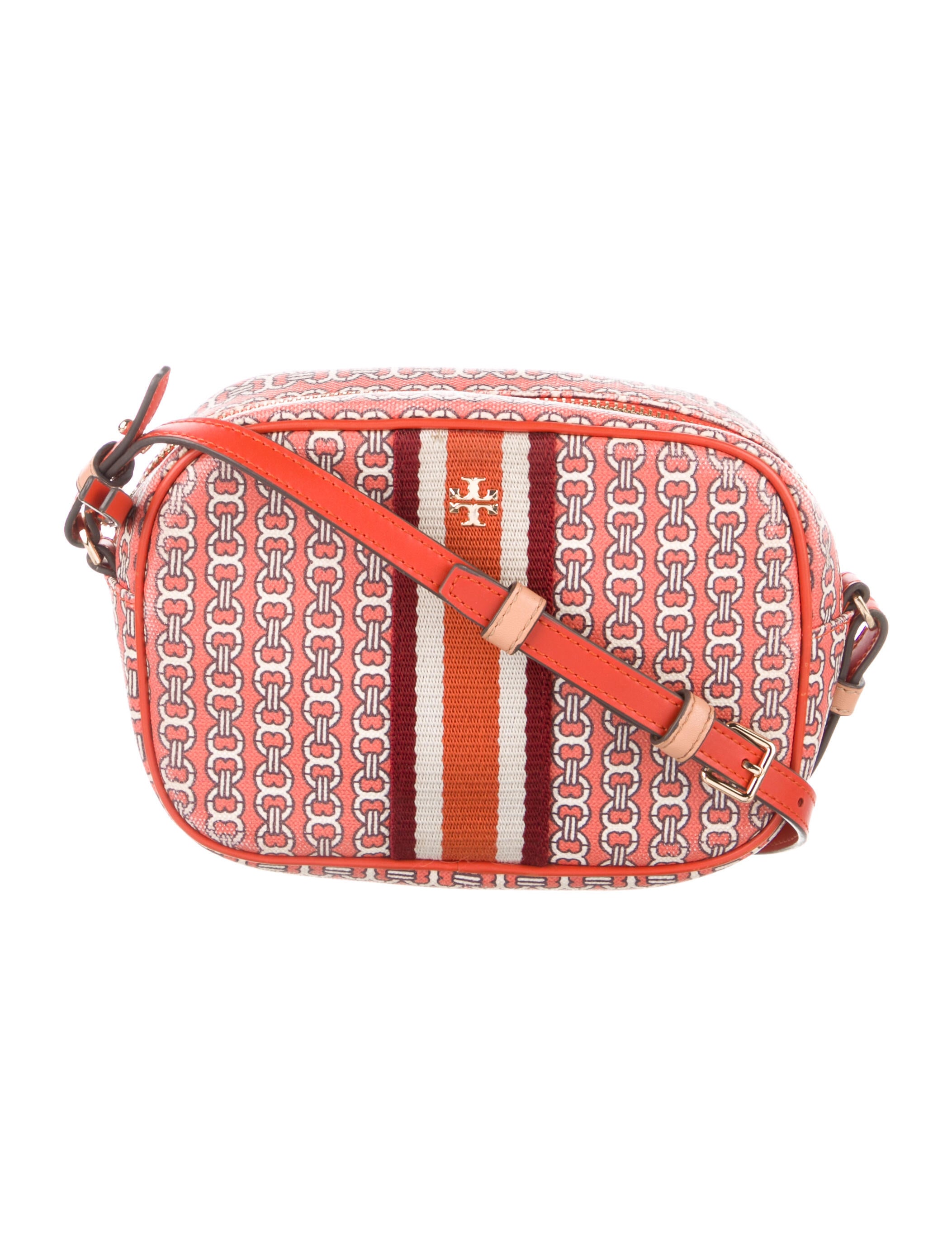 Tory Burch Leather Crossbody Bag Orange Crossbody Bags, Handbags WTO103037 The RealReal