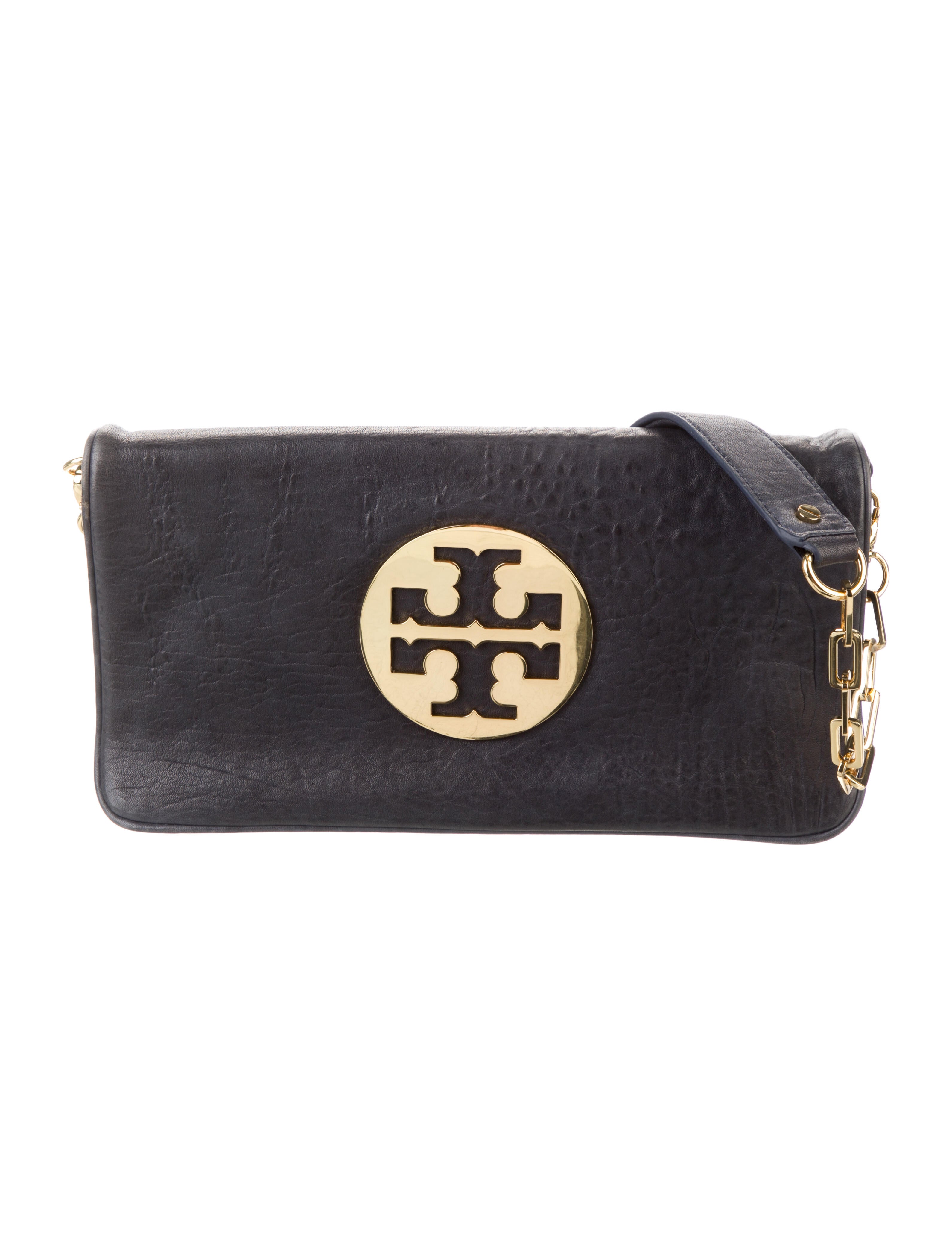 Tory Burch Pebbled Leather Shoulder Bag Shoulder Bags, Handbags The RealReal