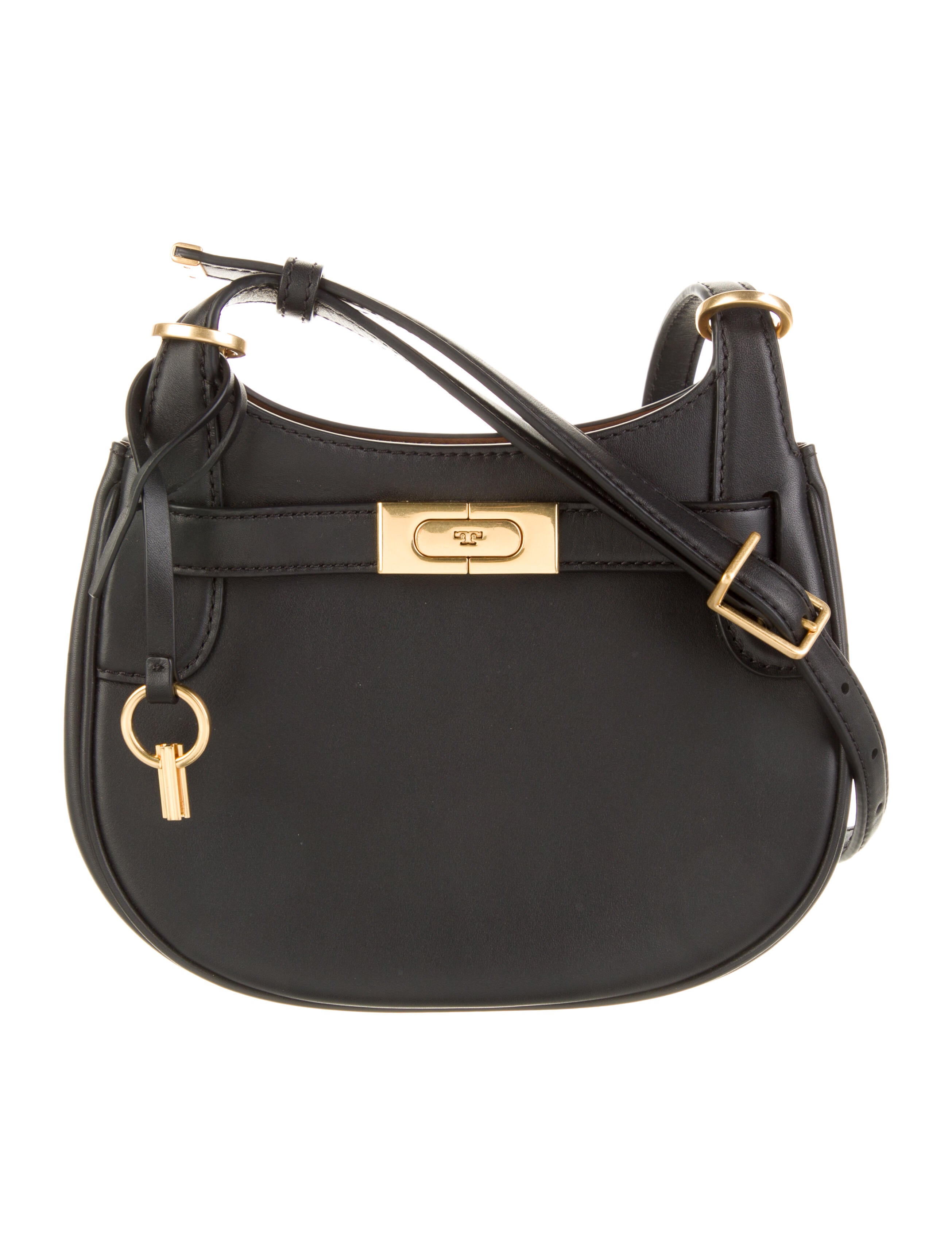 Tory Burch Leather Lee Radziwill Crossbody Bag Black Crossbody Bags, Handbags WTO519170