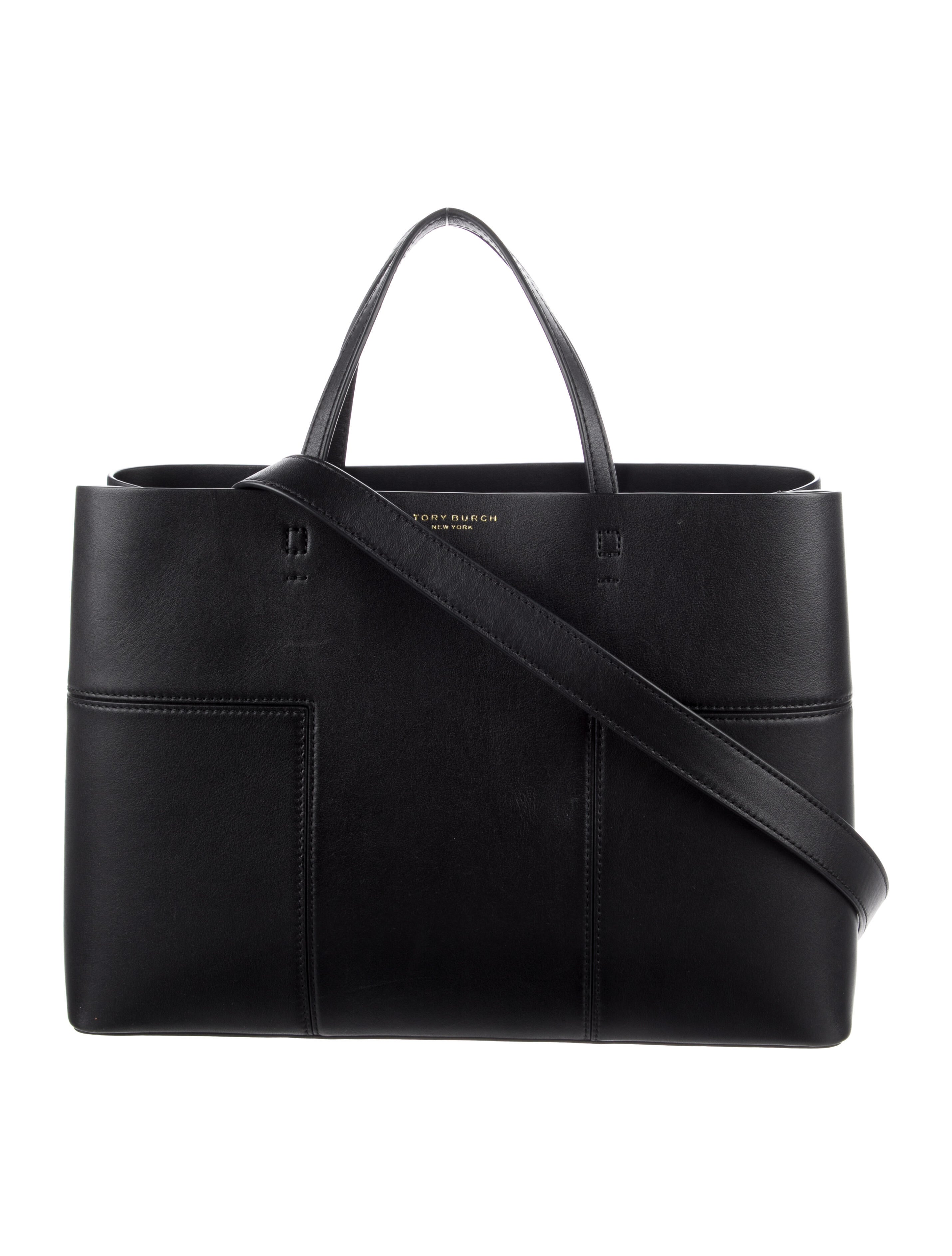 Tory Burch Leather Tote Bag Black Totes, Handbags WTO520660 The
