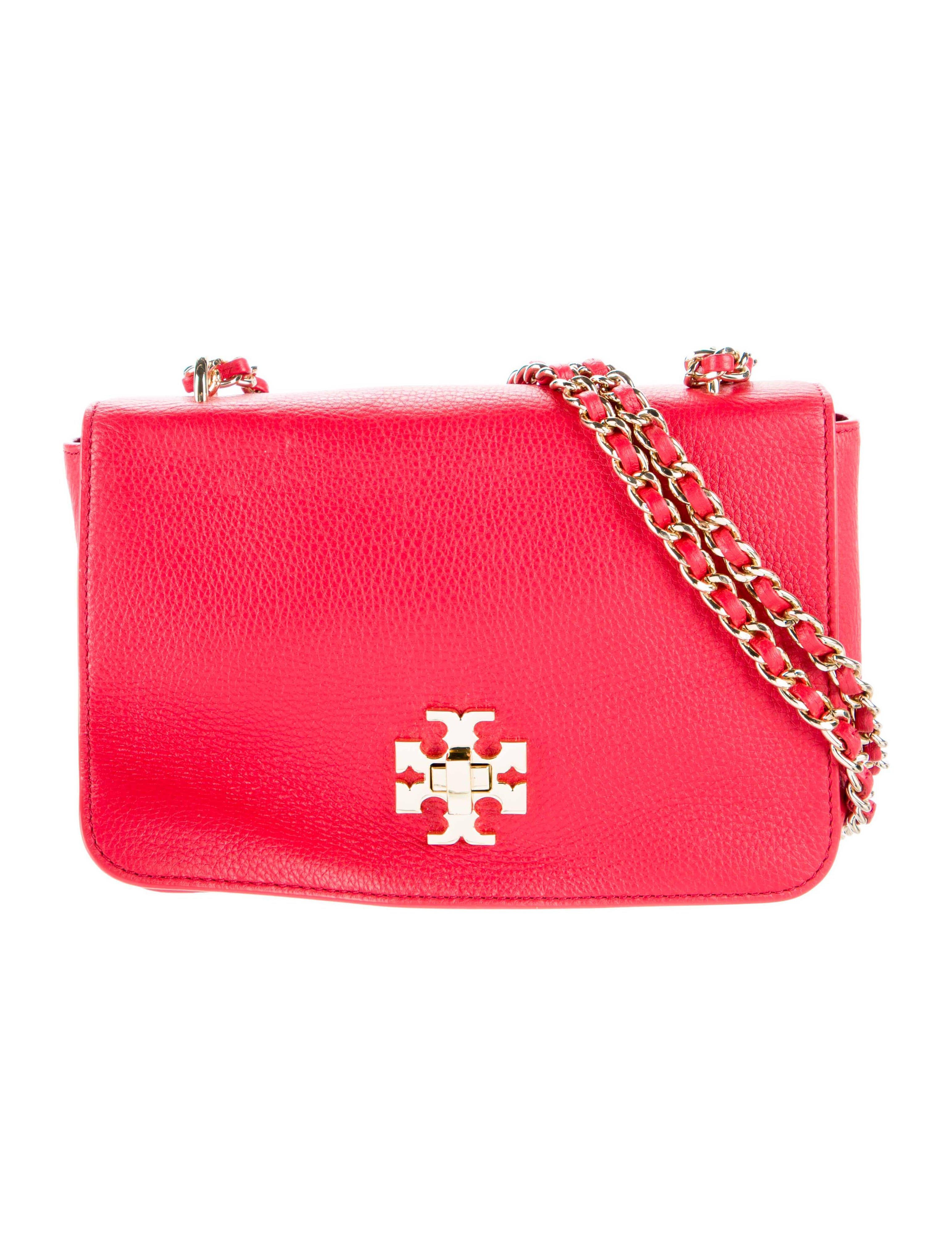 Tory Burch Gemini Link Crossbody Red Shoulder Bags, Handbags