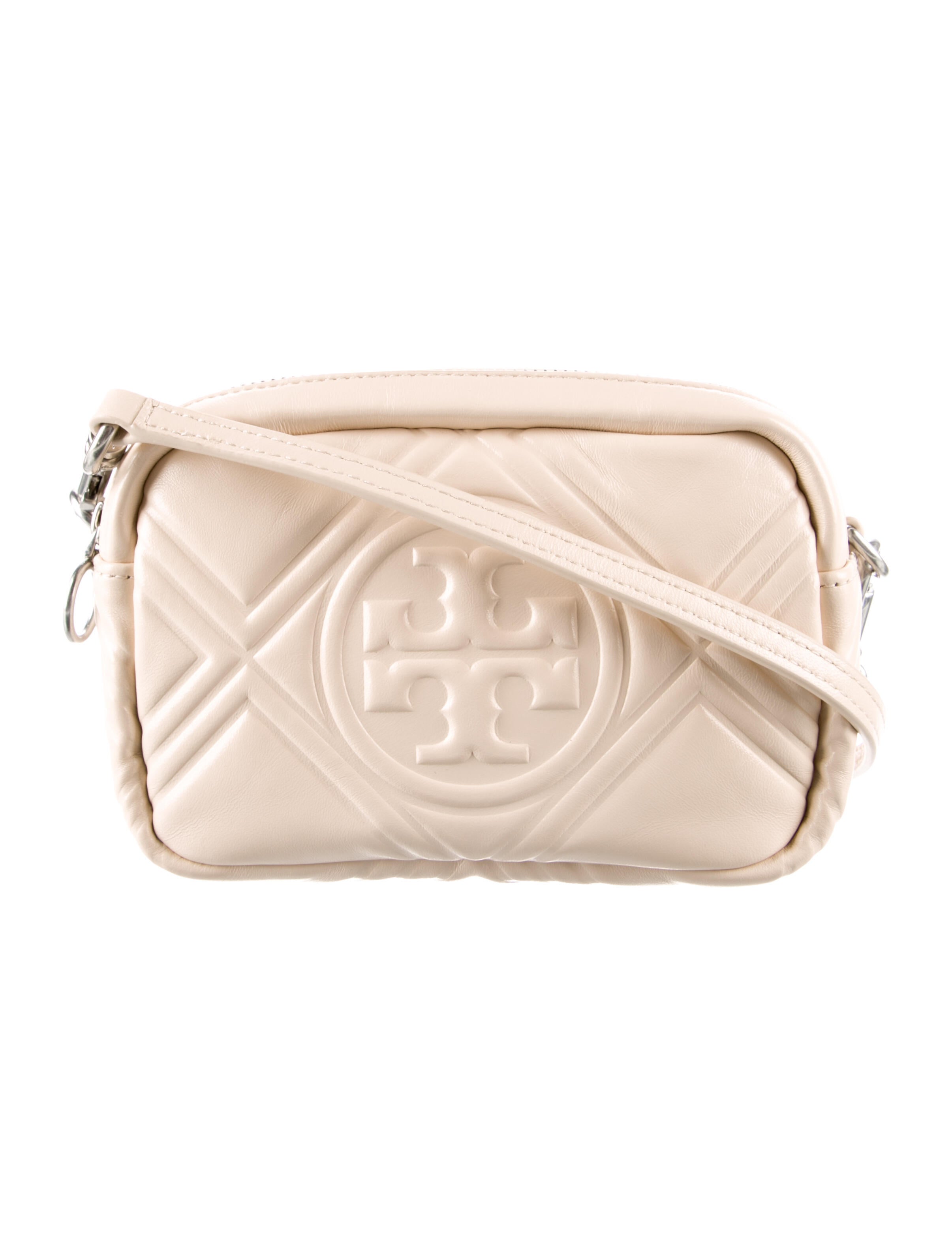 Tory Burch Leather Crossbody Bag Neutrals Crossbody Bags, Handbags