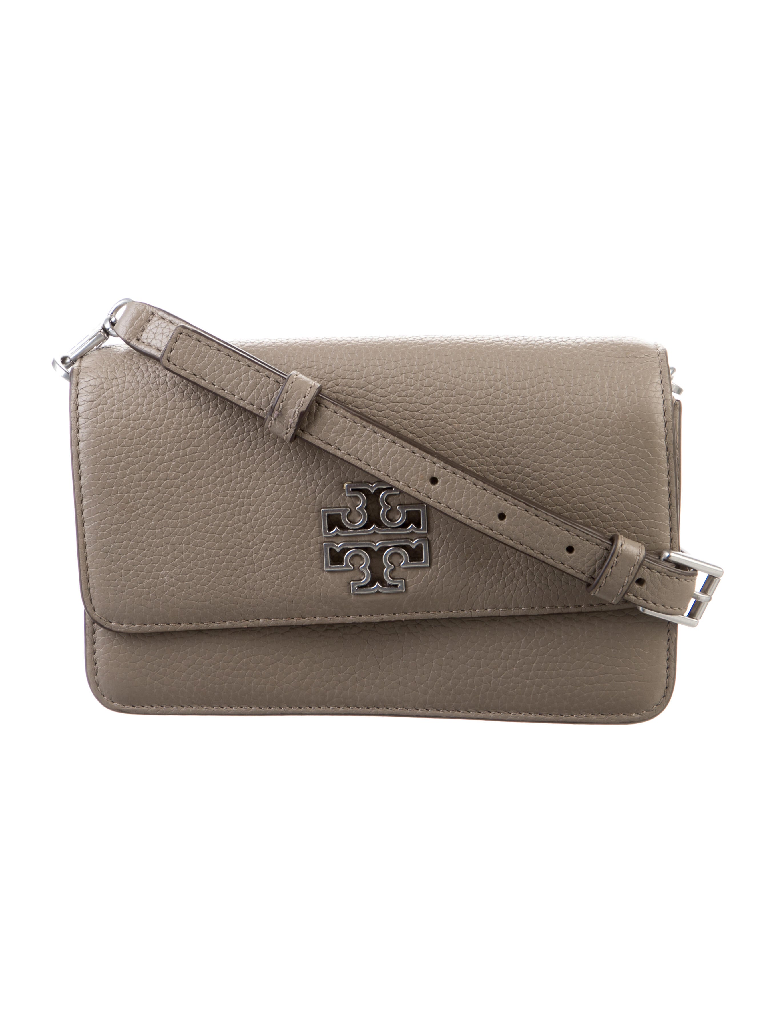 Tory Burch Leather Crossbody Bag Neutrals Crossbody Bags, Handbags