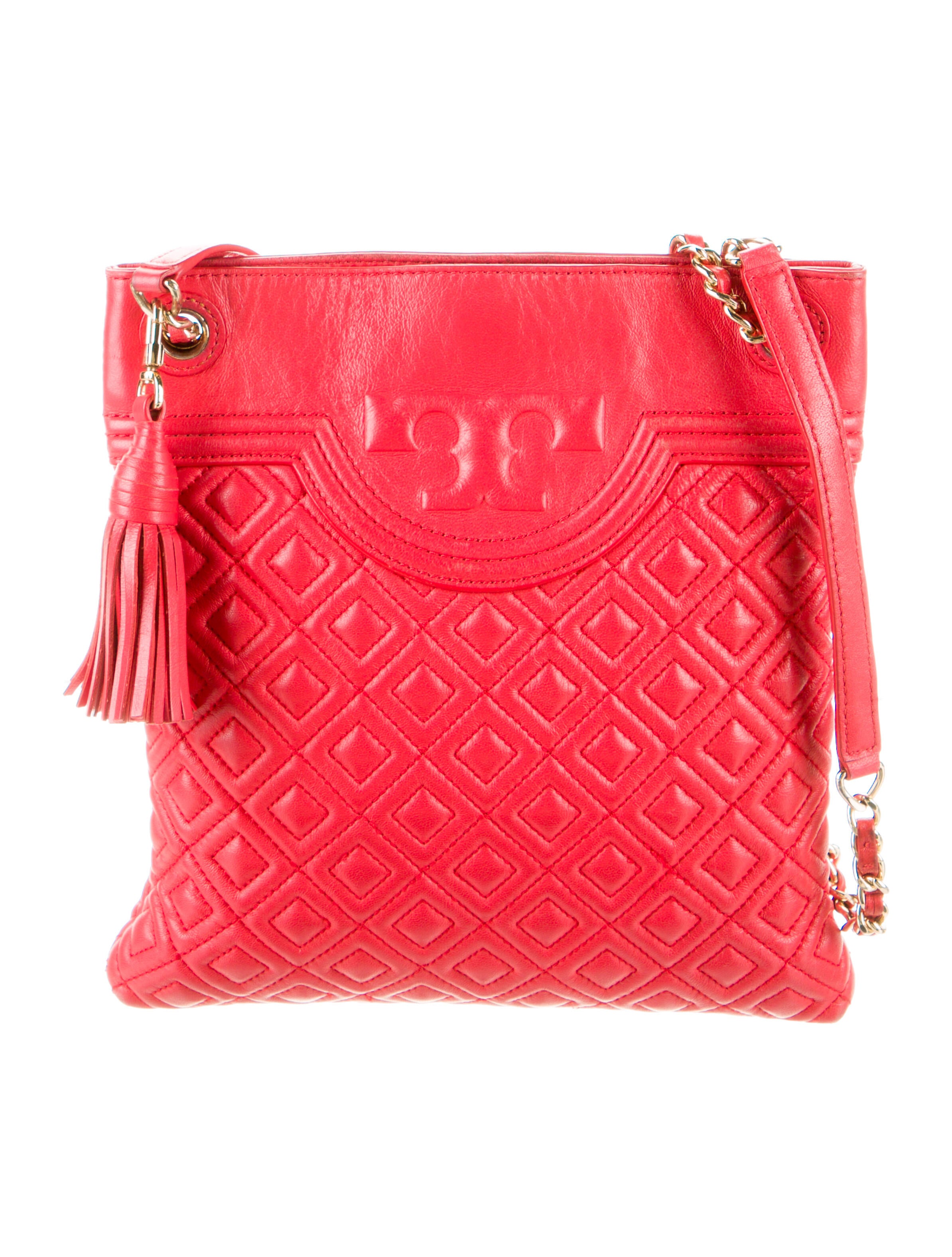 Tory Burch Gemini Link Crossbody Red Shoulder Bags, Handbags
