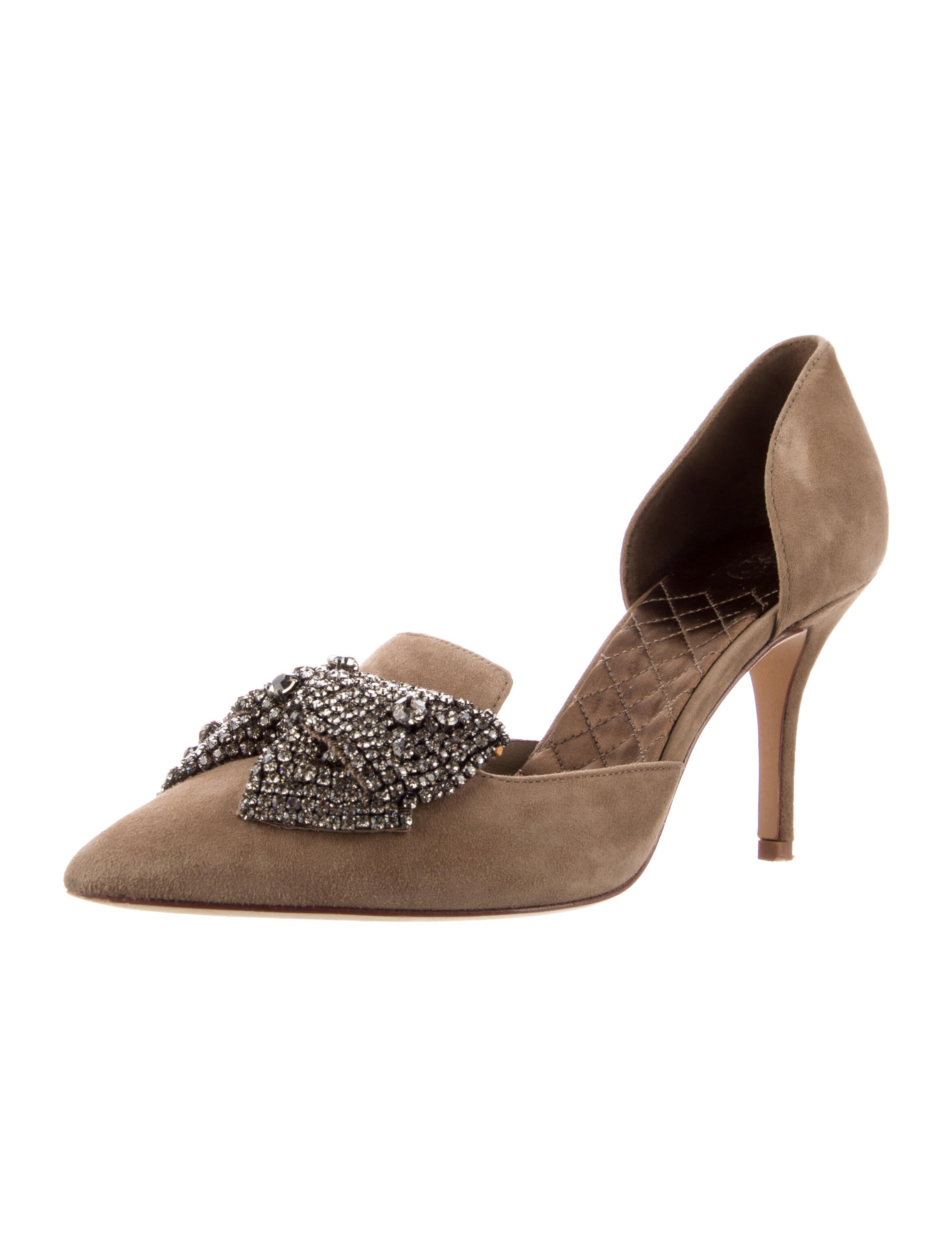 carmela patent leather bow & tassel red sole pumps