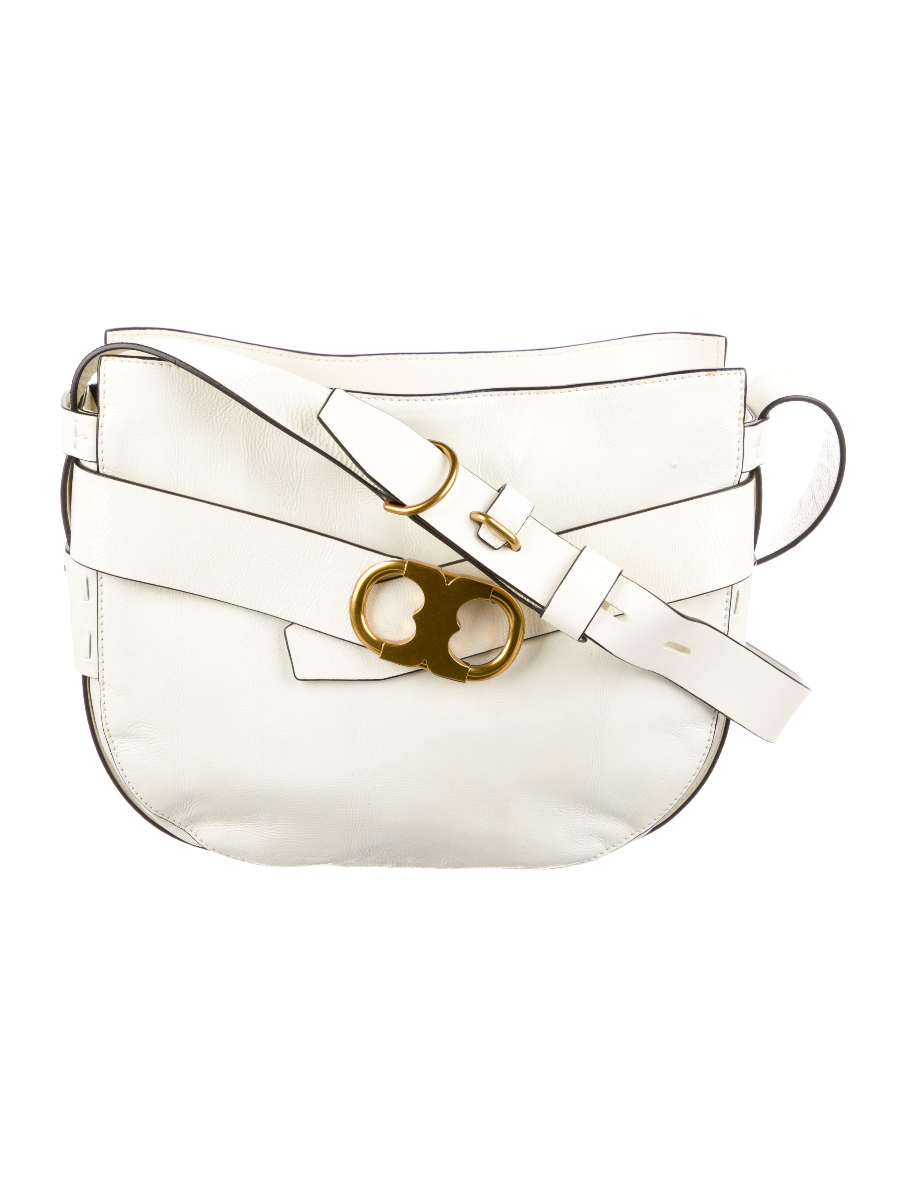 Tory Burch Patent Leather Crossbody Bag White Crossbody Bags, Handbags WTO529220 The RealReal