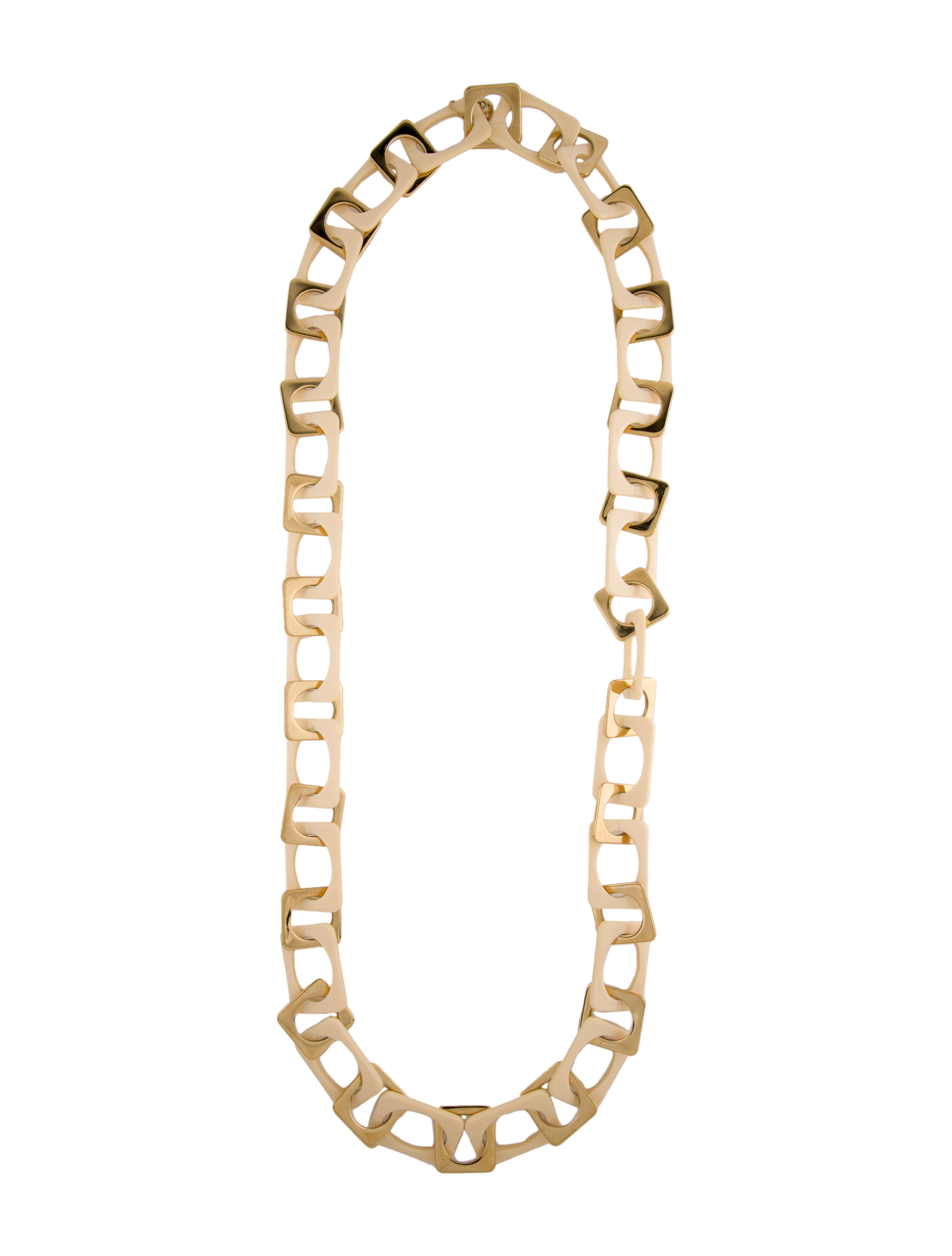 Tory Burch Heidi Chain Necklace GoldTone Metal Chain, Necklaces