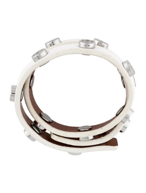 Tory Burch Logo Stud Double Wrap Bracelet