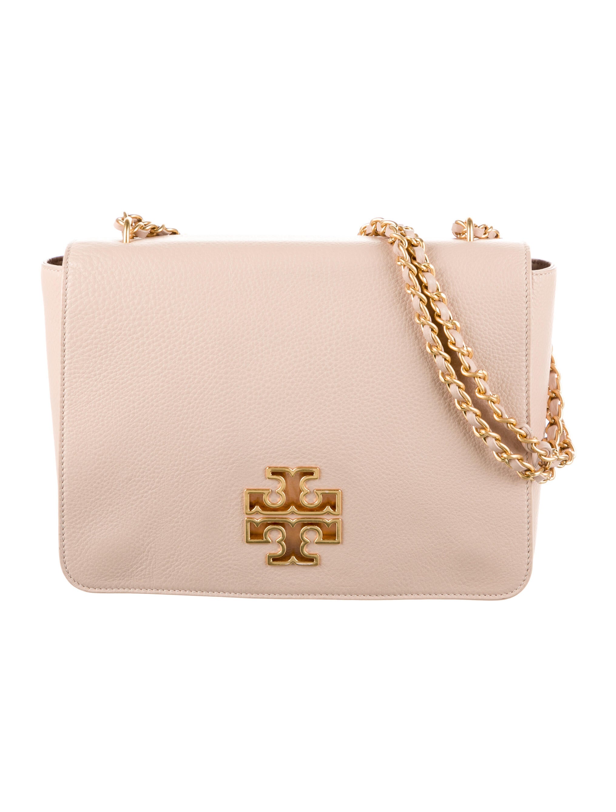 Tory Burch Leather Shoulder Bag Neutrals Shoulder Bags, Handbags WTO532411 The RealReal