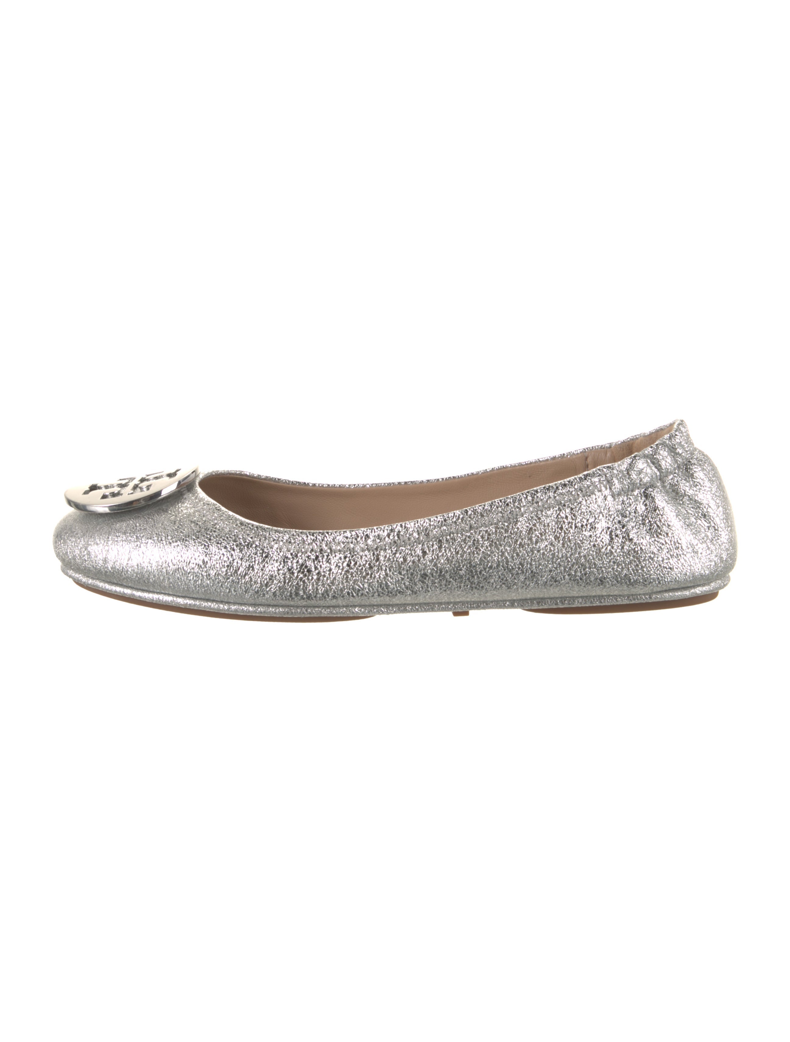 Tory Burch Leather Ballet Flats Metallic Flats, Shoes WTO533012