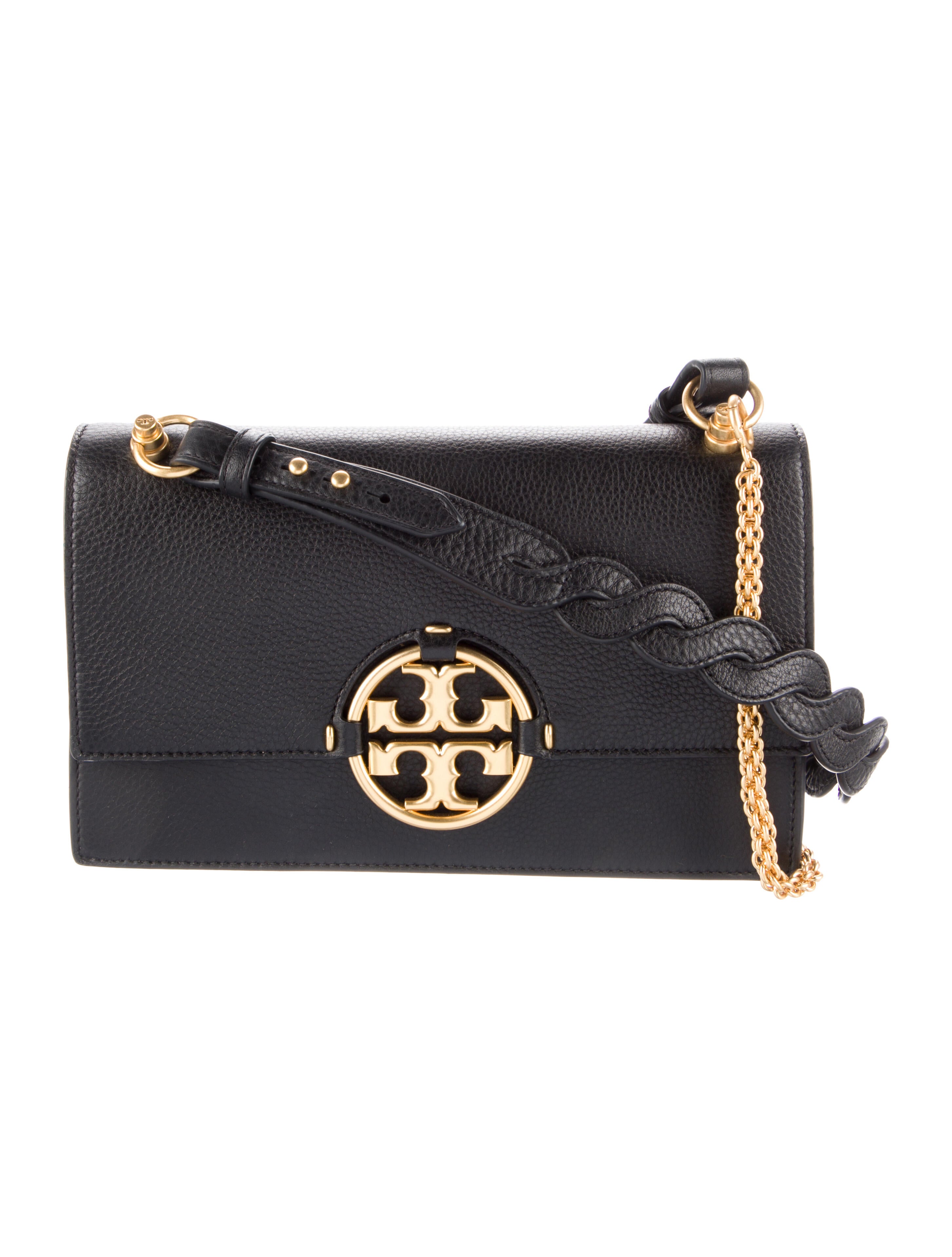 Tory Burch Leather Shoulder Bag Black Shoulder Bags, Handbags