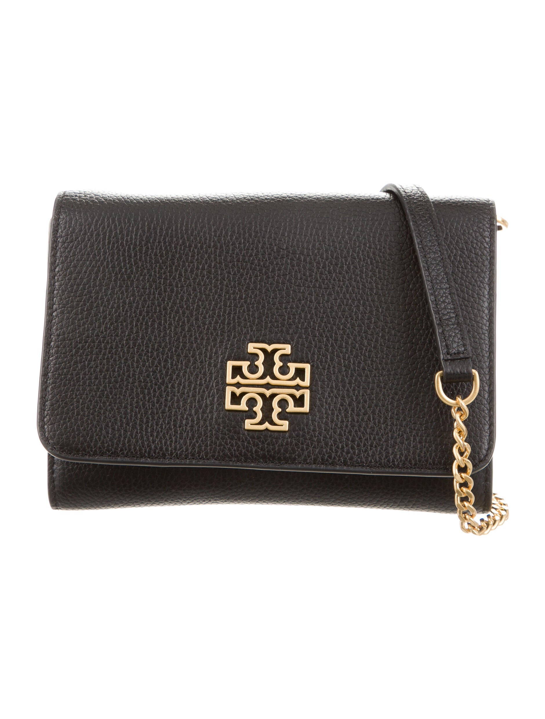 Tory Burch Textured Leather Crossbody Bag Black Crossbody Bags