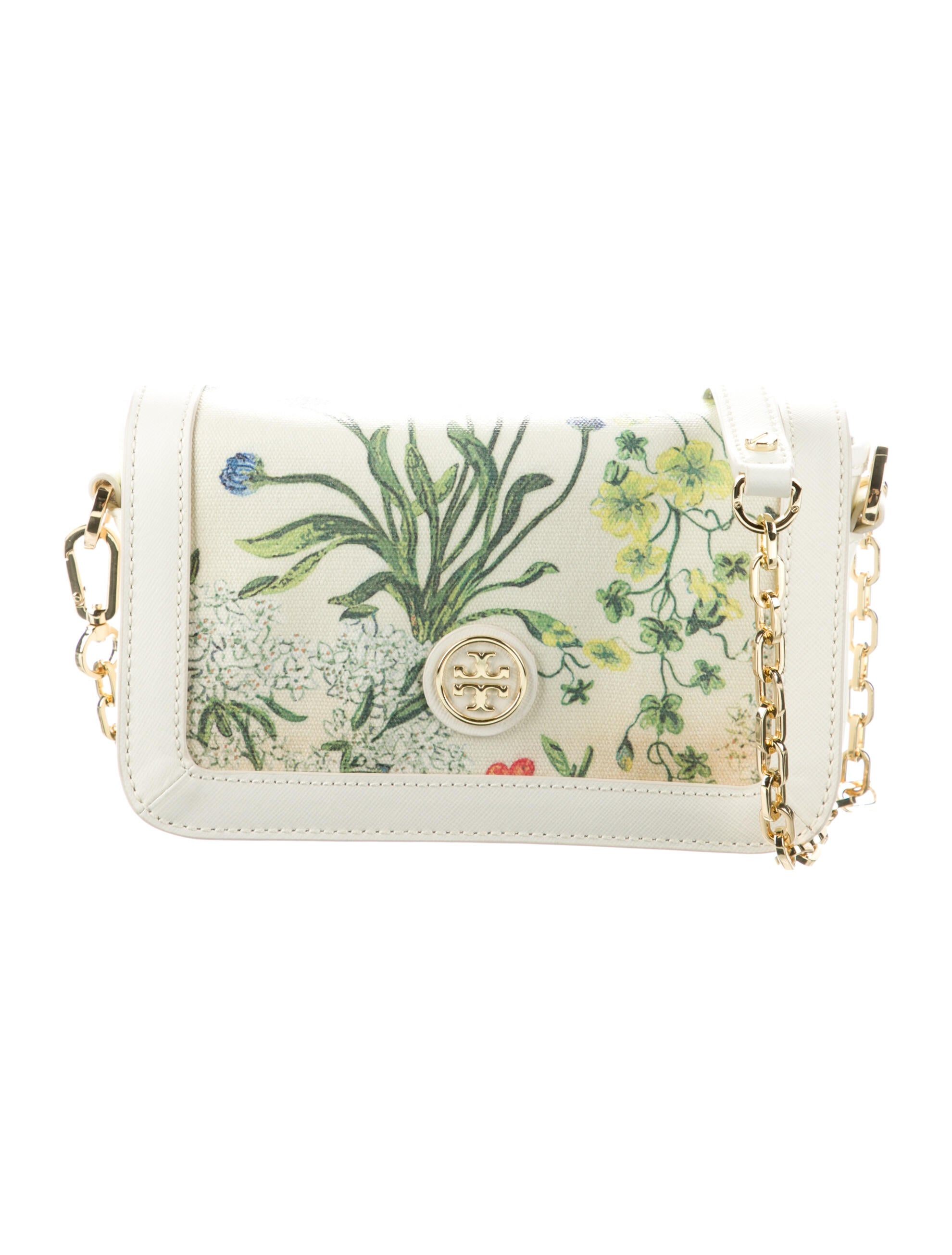 Tory Burch Embossed Leather Crossbody Bag Grey Crossbody Bags, Handbags WTO151291 The RealReal