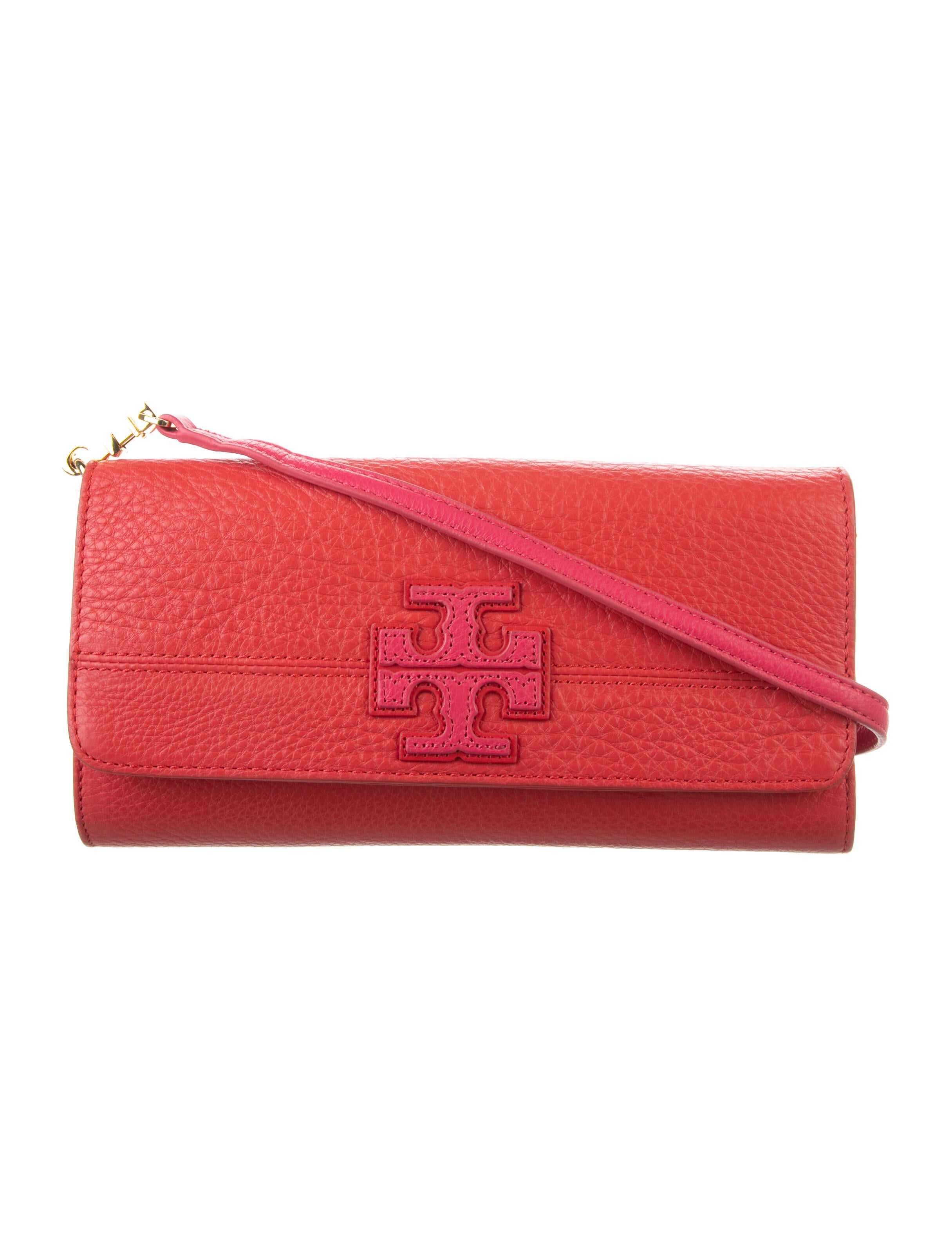 Tory Burch Embossed Leather Crossbody Bag Grey Crossbody Bags, Handbags WTO151291 The RealReal