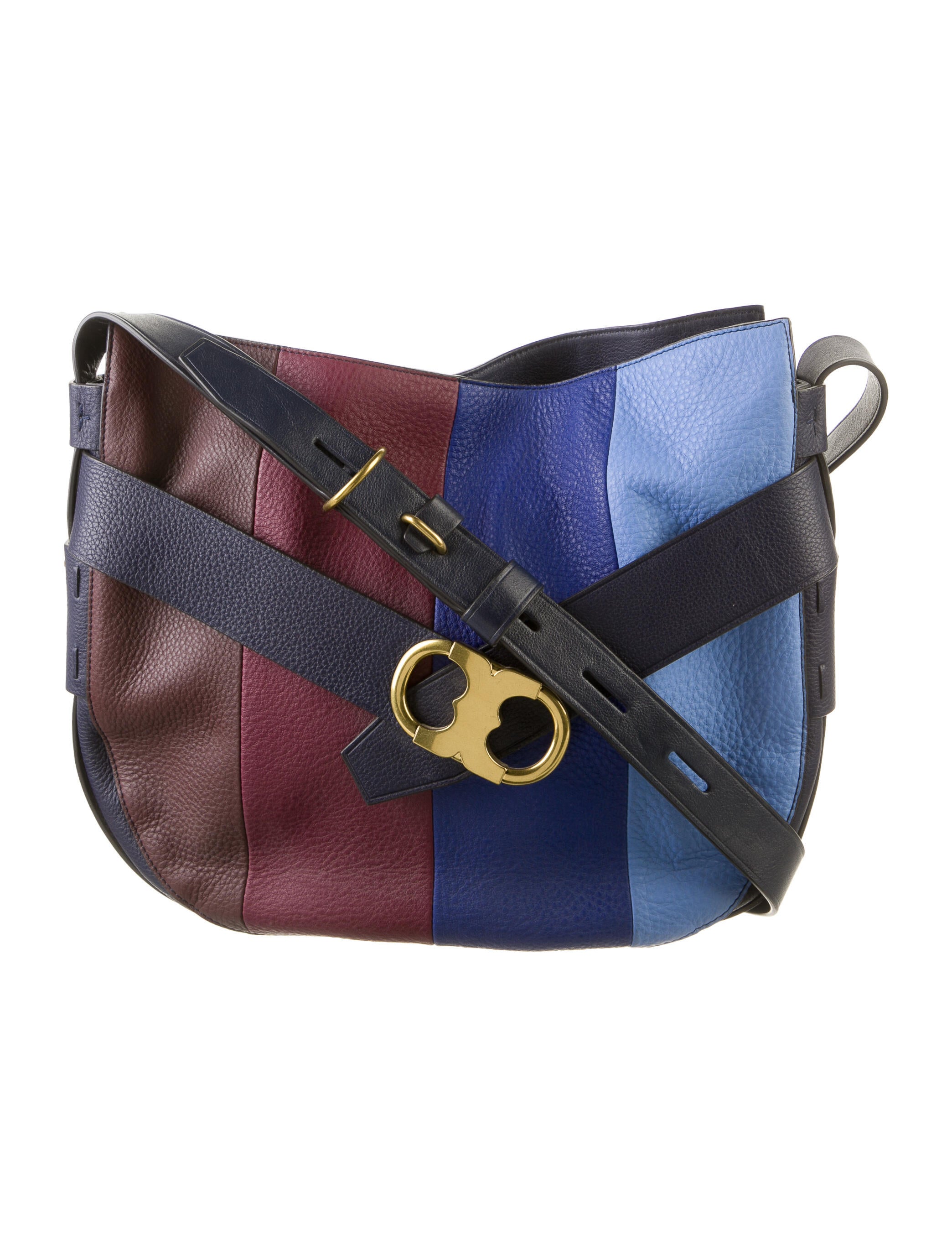 Tory Burch Embossed Leather Crossbody Bag Grey Crossbody Bags, Handbags WTO151291 The RealReal