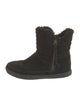 Tory Burch Suede Fur Trim Boots