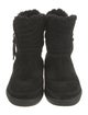 Tory Burch Suede Fur Trim Boots