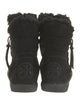 Tory Burch Suede Fur Trim Boots