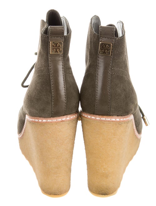 Tory Burch Suede Wedge Booties