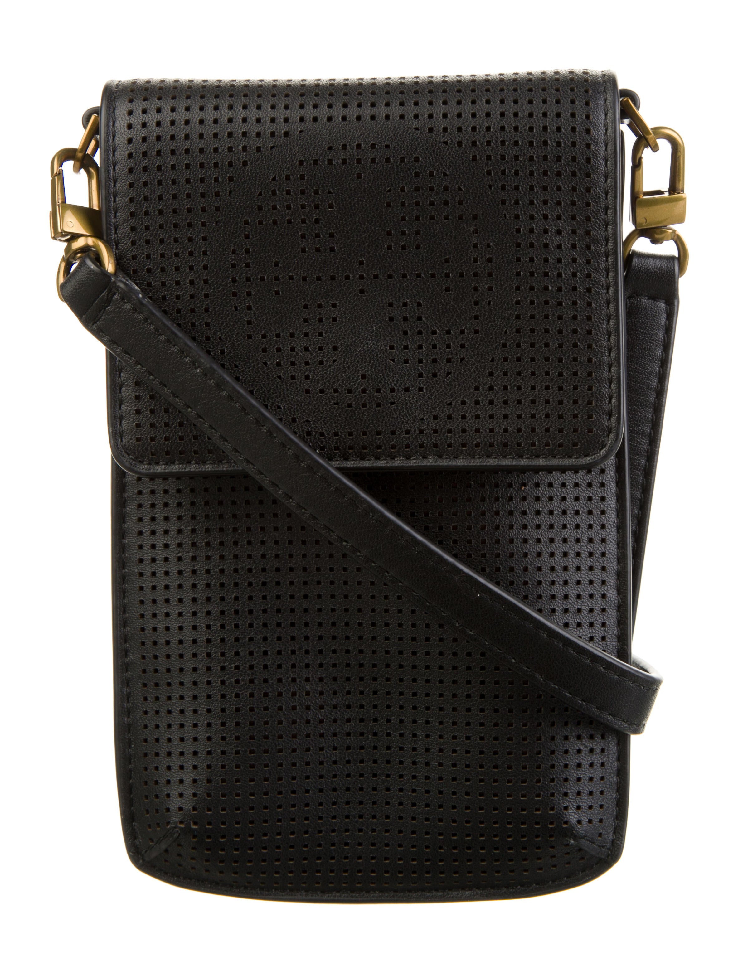 Tory Burch Leather Laser Cut Crossbody Bag Black Crossbody Bags, Handbags WTO539772 The