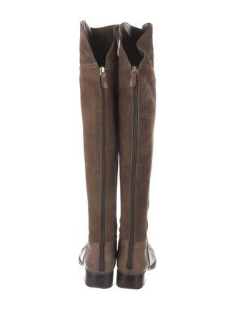 Tory Burch Suede Riding Boots