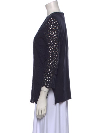 Tory Burch Lace Pattern V-Neck Tunic