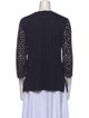 Tory Burch Lace Pattern V-Neck Tunic