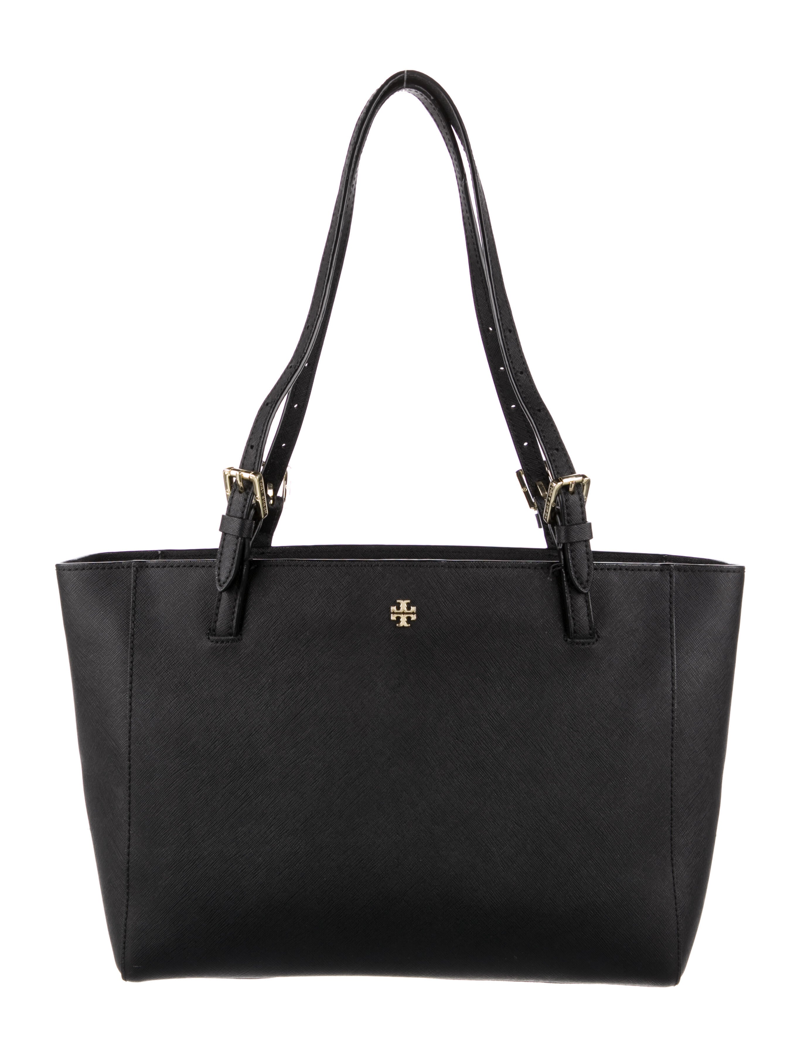 Tory Burch Saffiano Leather Tote Black Totes, Handbags WTO542049