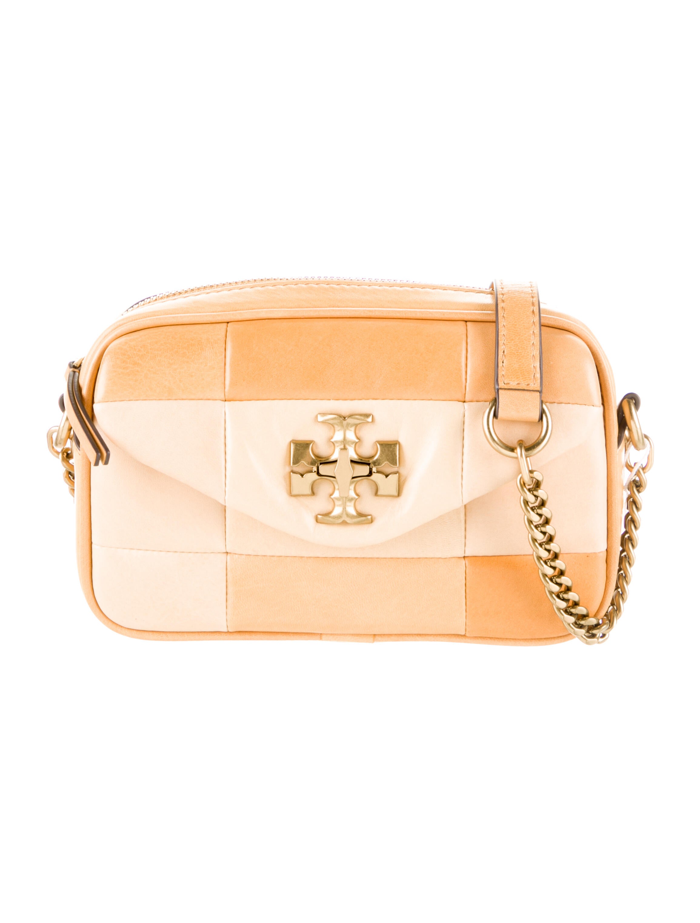 Tory Burch Leather ChainLink Crossbody Bag Yellow Crossbody Bags, Handbags WTO543054 The