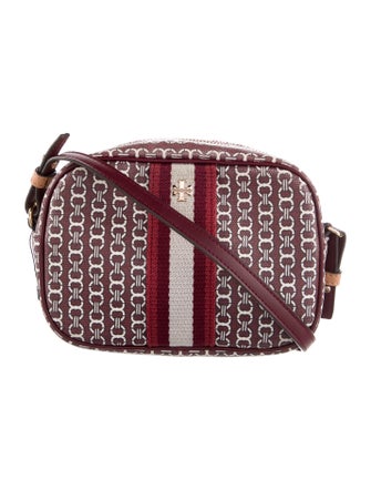 Tory Burch Pattern Coated Canvas Crossbody Bag