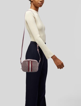 Tory Burch Pattern Coated Canvas Crossbody Bag