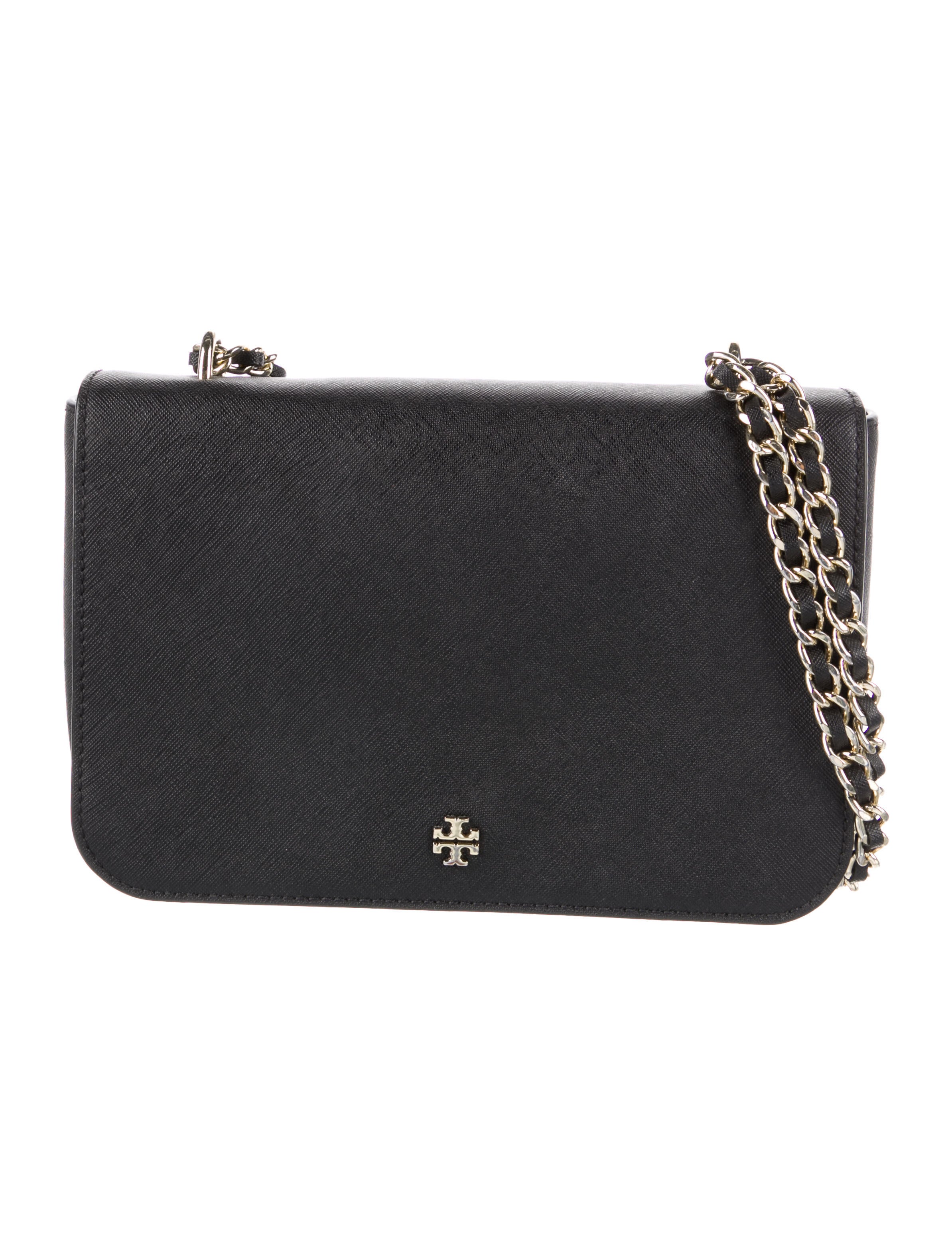 Tory Burch ChainLink Saffiano Shoulder Bag Black Shoulder Bags, Handbags WTO547618 The