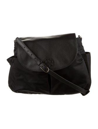 Tory Burch Leather Trim Nylon Crossbody Bag