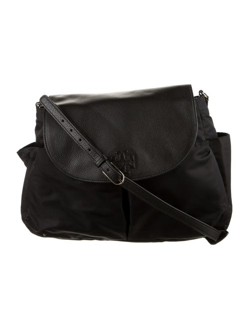 Tory Burch Leather Trim Nylon Crossbody Bag