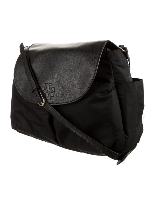 Tory Burch Leather Trim Nylon Crossbody Bag