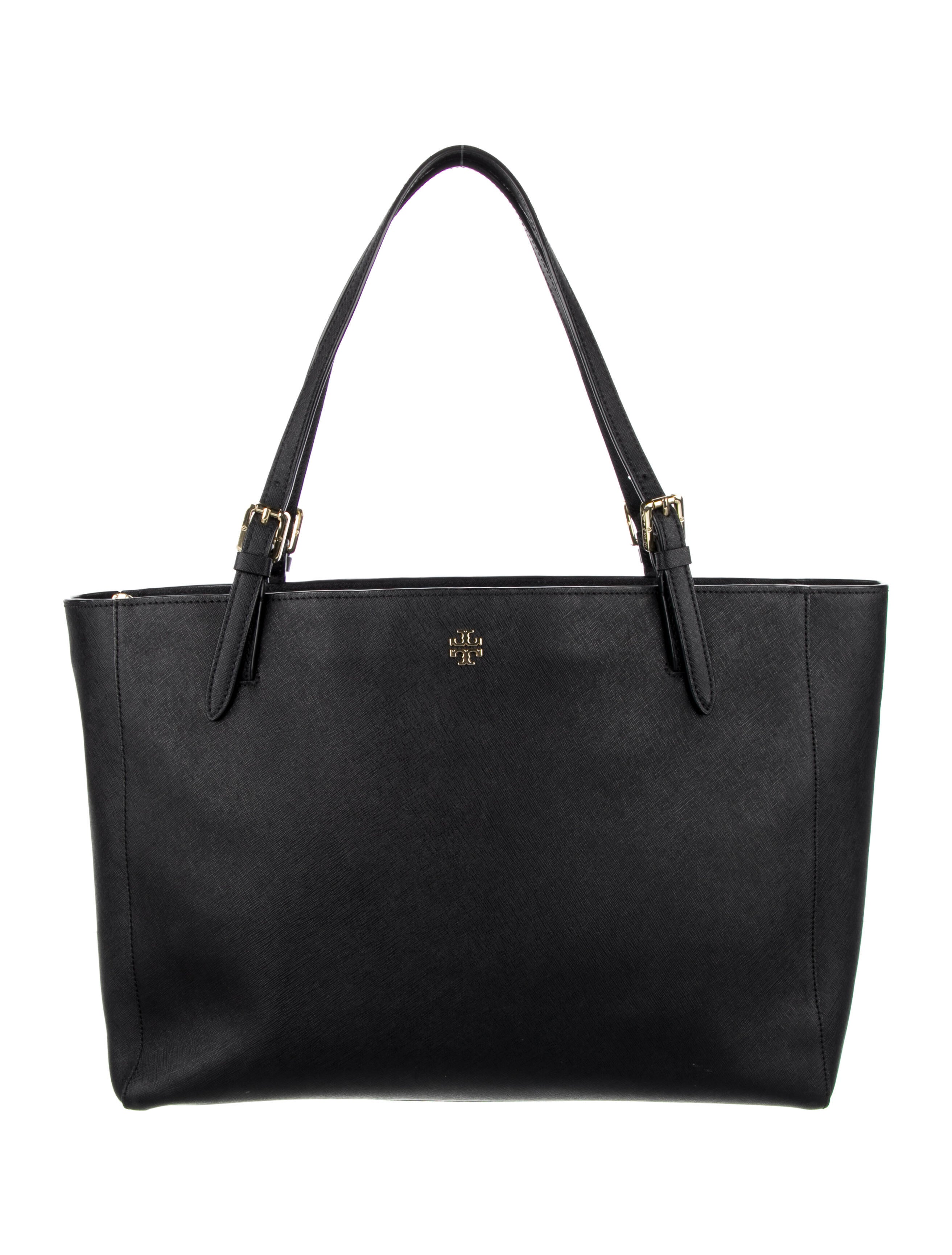 Tory Burch Women's Coated Canvas the Racer Tote Shoulder Bag Green