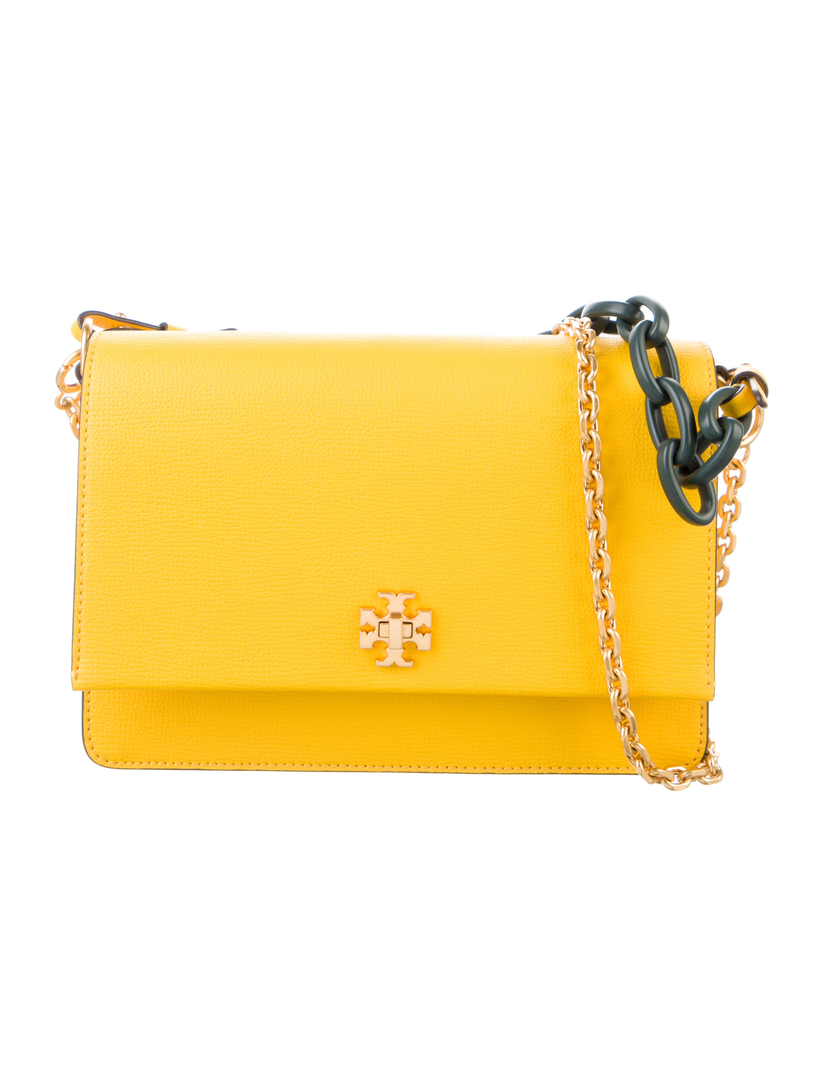 Tory Burch Leather Crossbody Bag Yellow Crossbody Bags, Handbags WTO550366 The RealReal