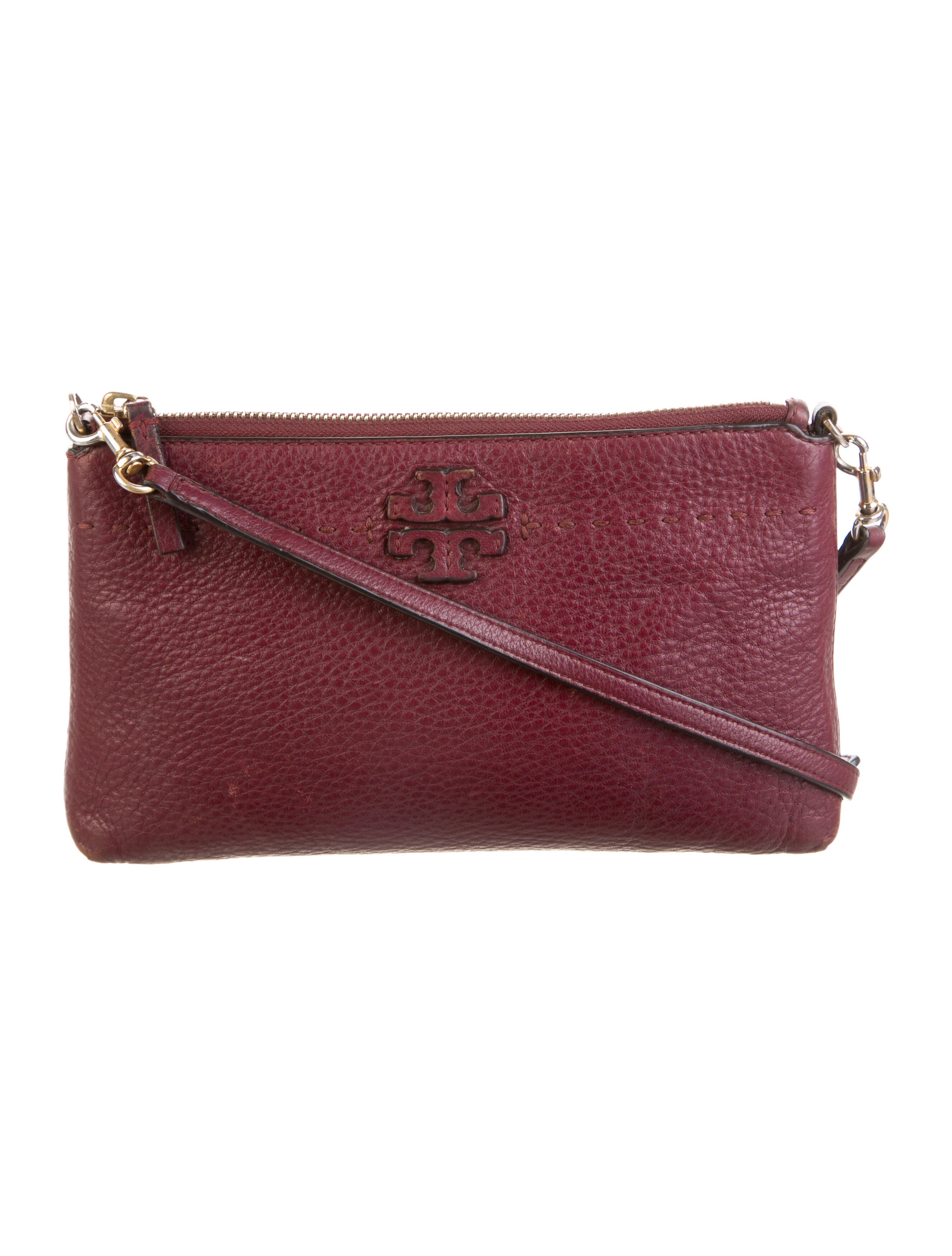 Sézane Milo Lizard Embossed Leather Crossbody Bag Brown Crossbody
