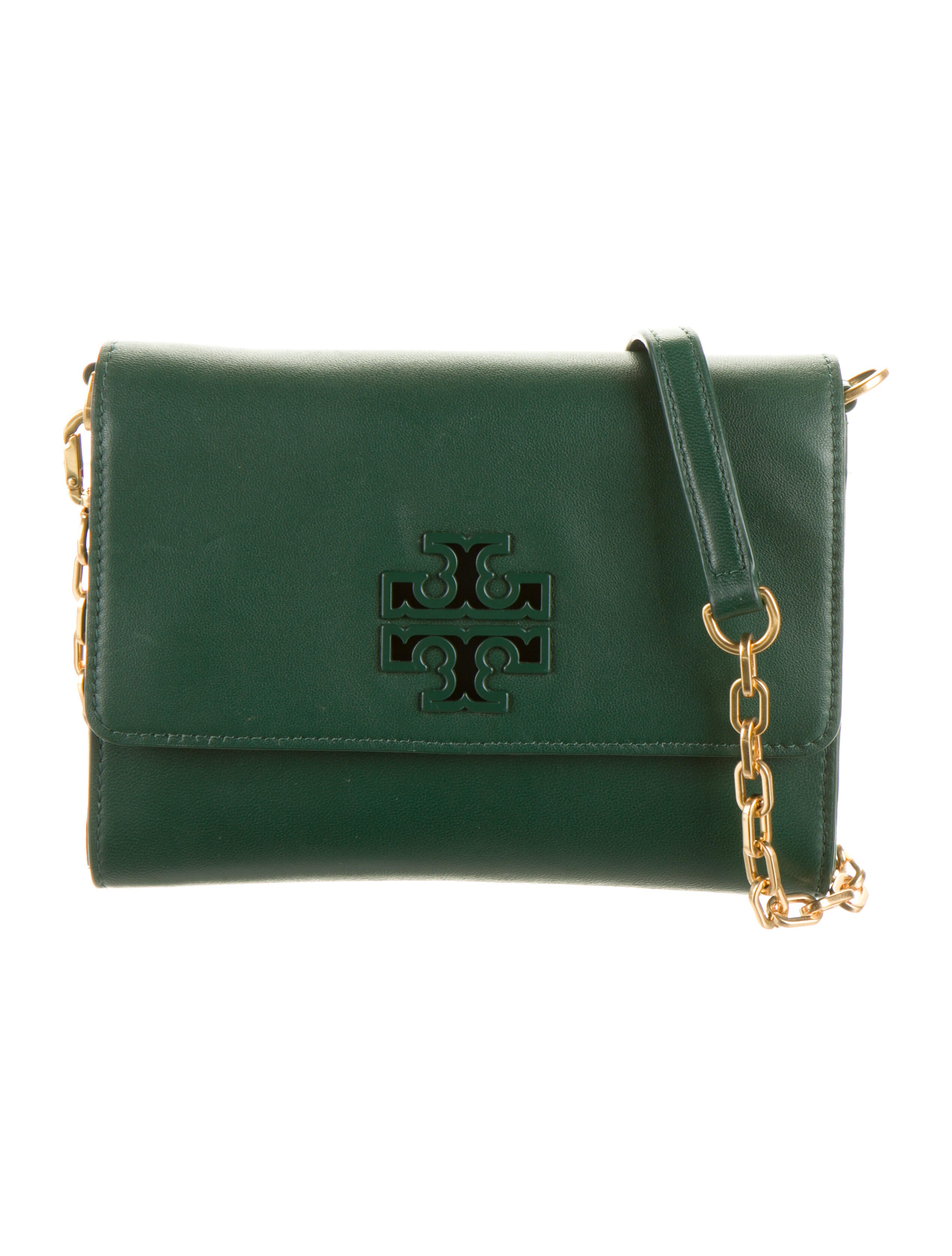 Tory Burch Leather Crossbody Bag Green Crossbody Bags, Handbags