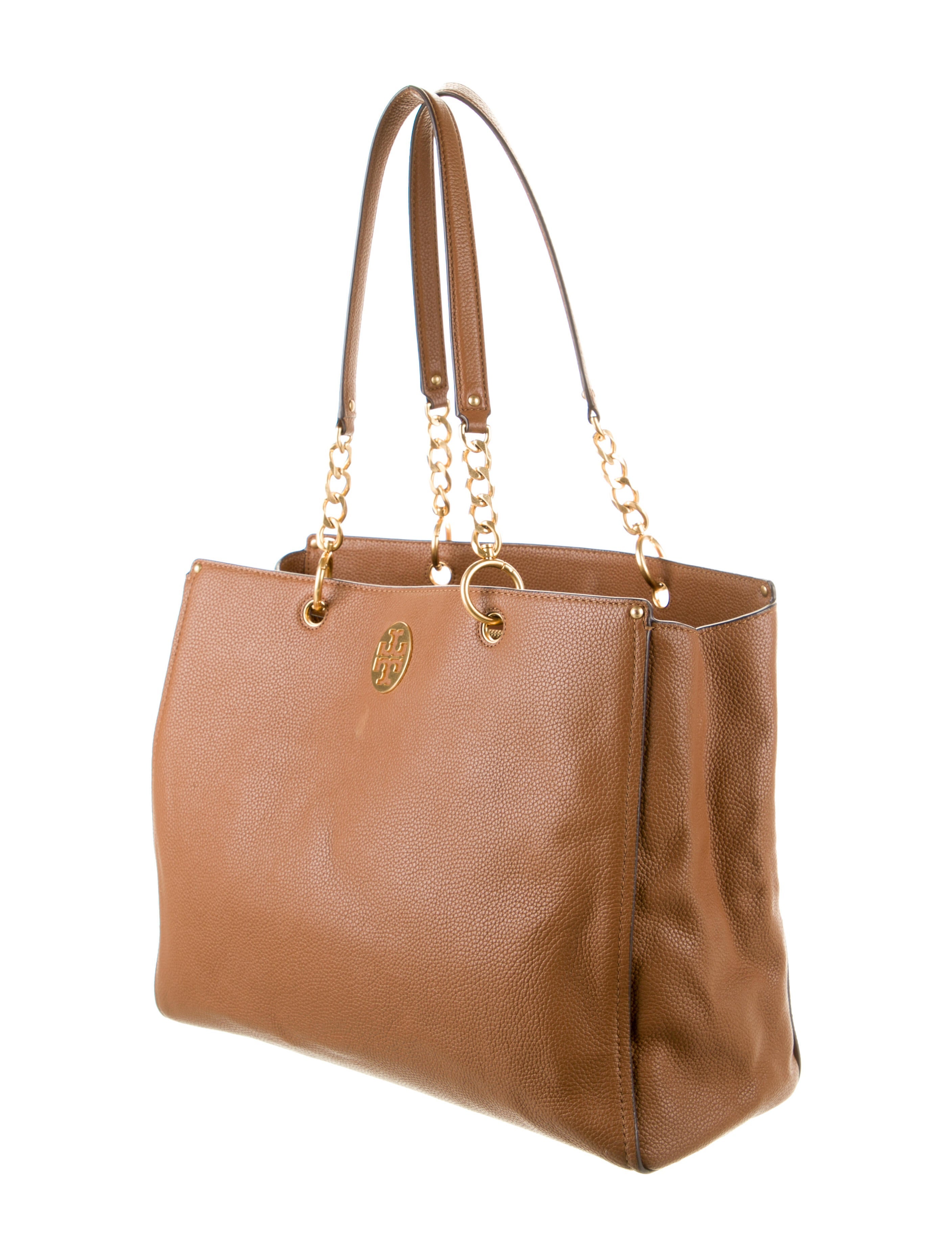 Tory Burch Chain-Link Leather Tote