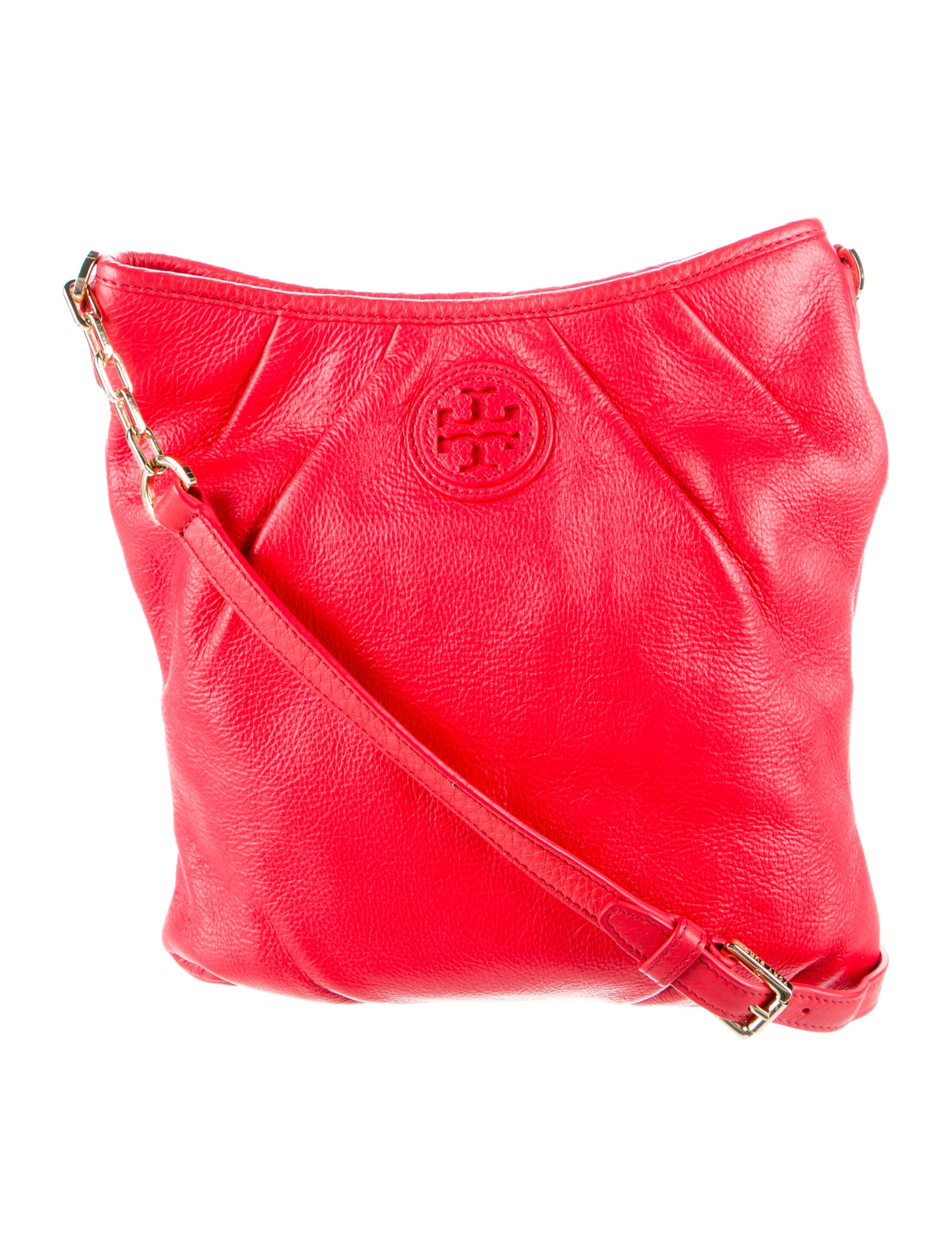 Salvatore Ferragamo Leather Crossbody Bag Red Crossbody Bags